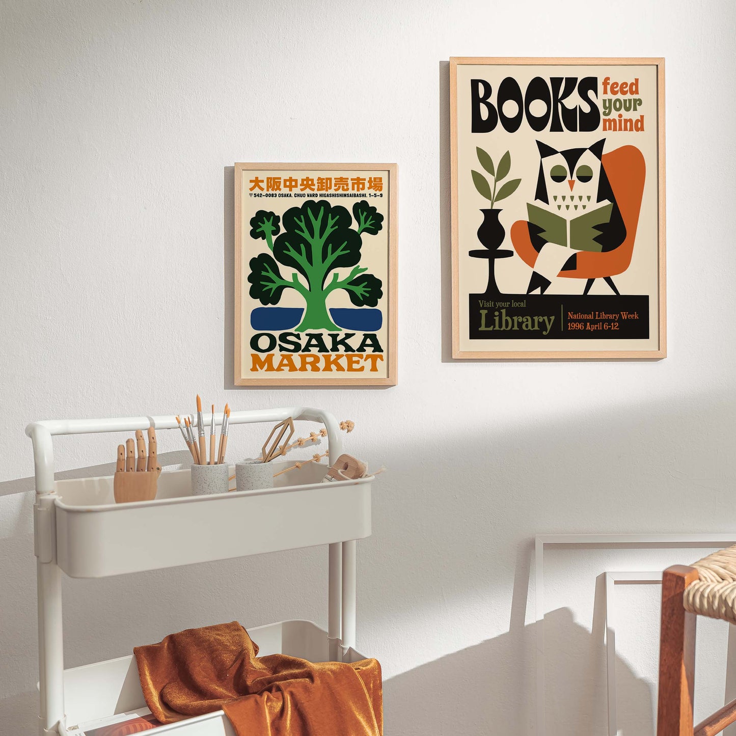 Library Reading Office Print