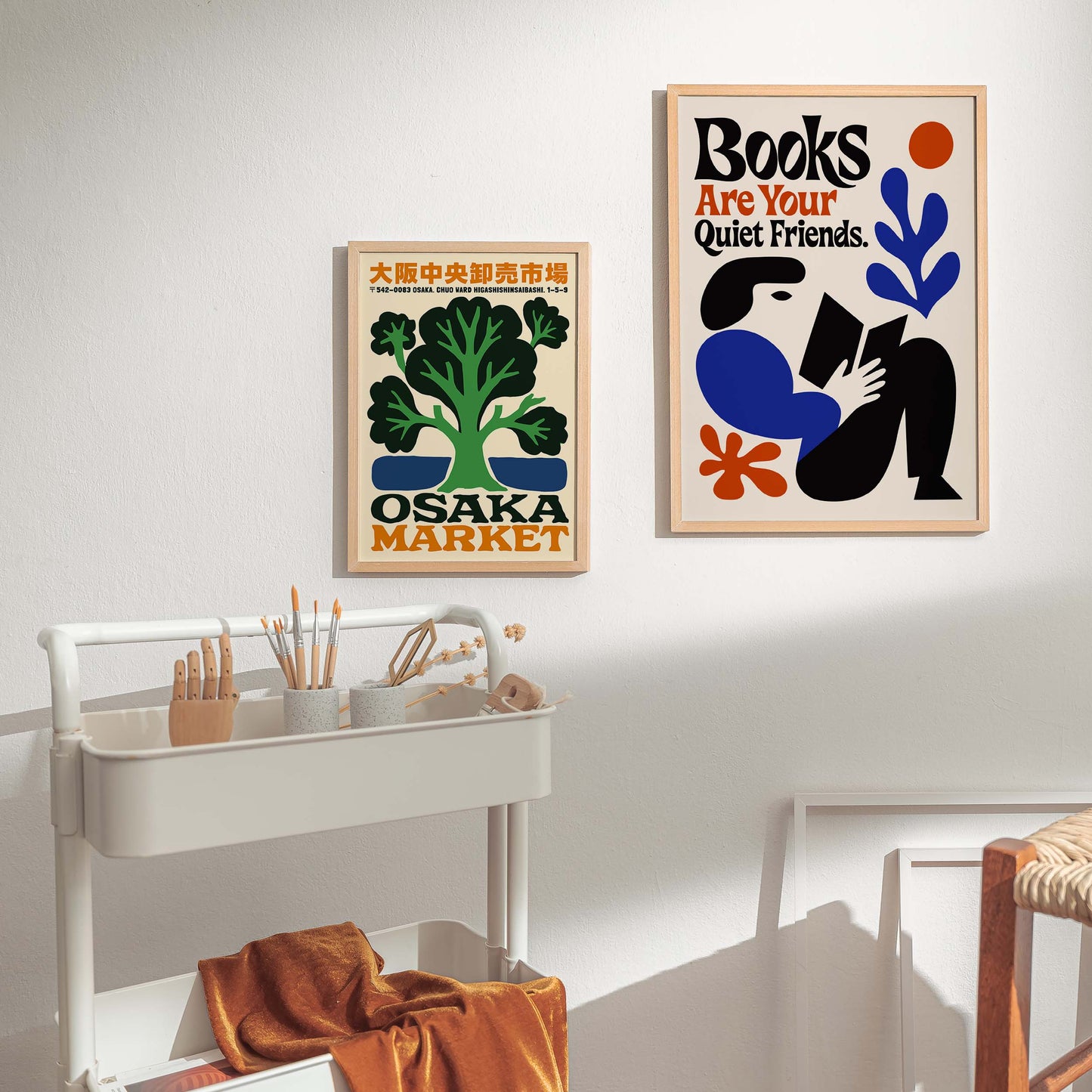 Books Quiet Friends Poster Print
