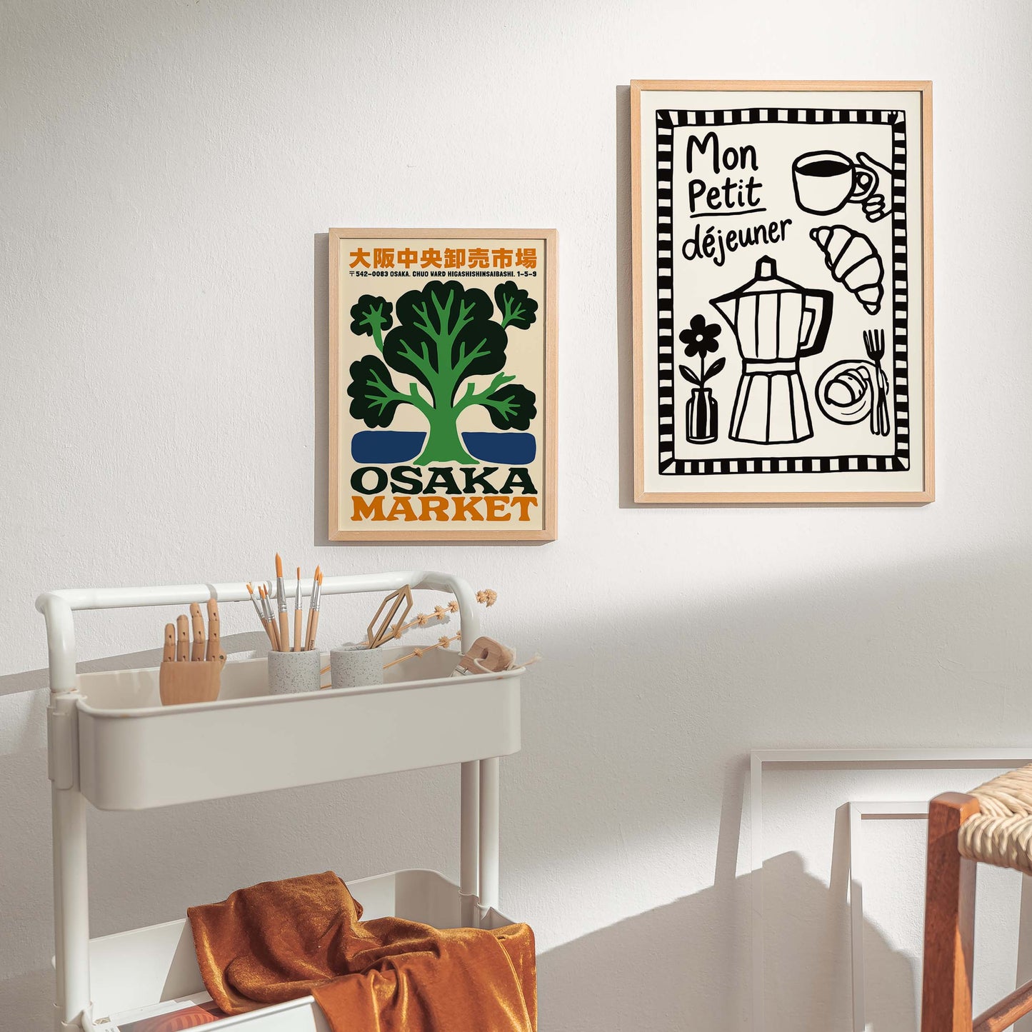 French Breakfast Coffee Poster Print