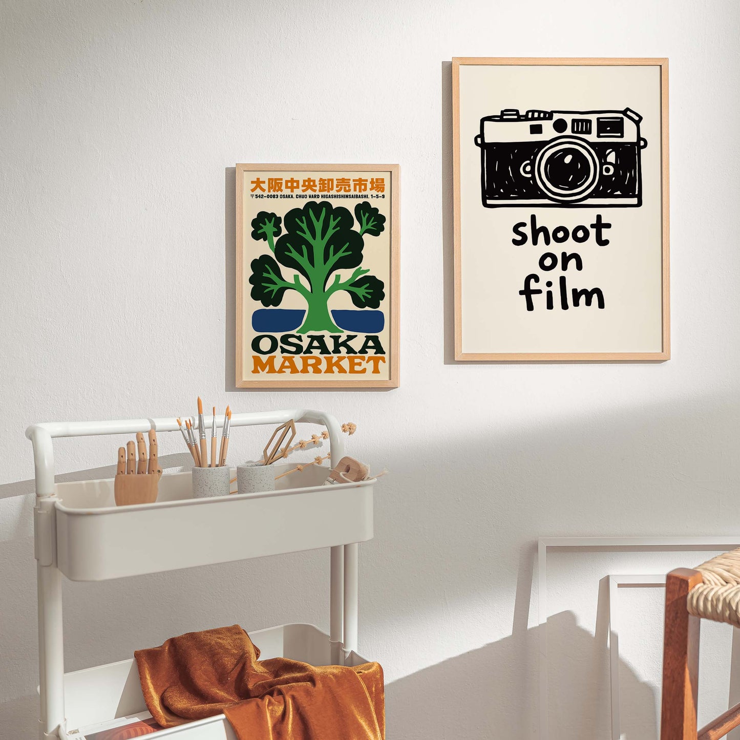 Shoot On Film Vintage Camera Poster Art Print