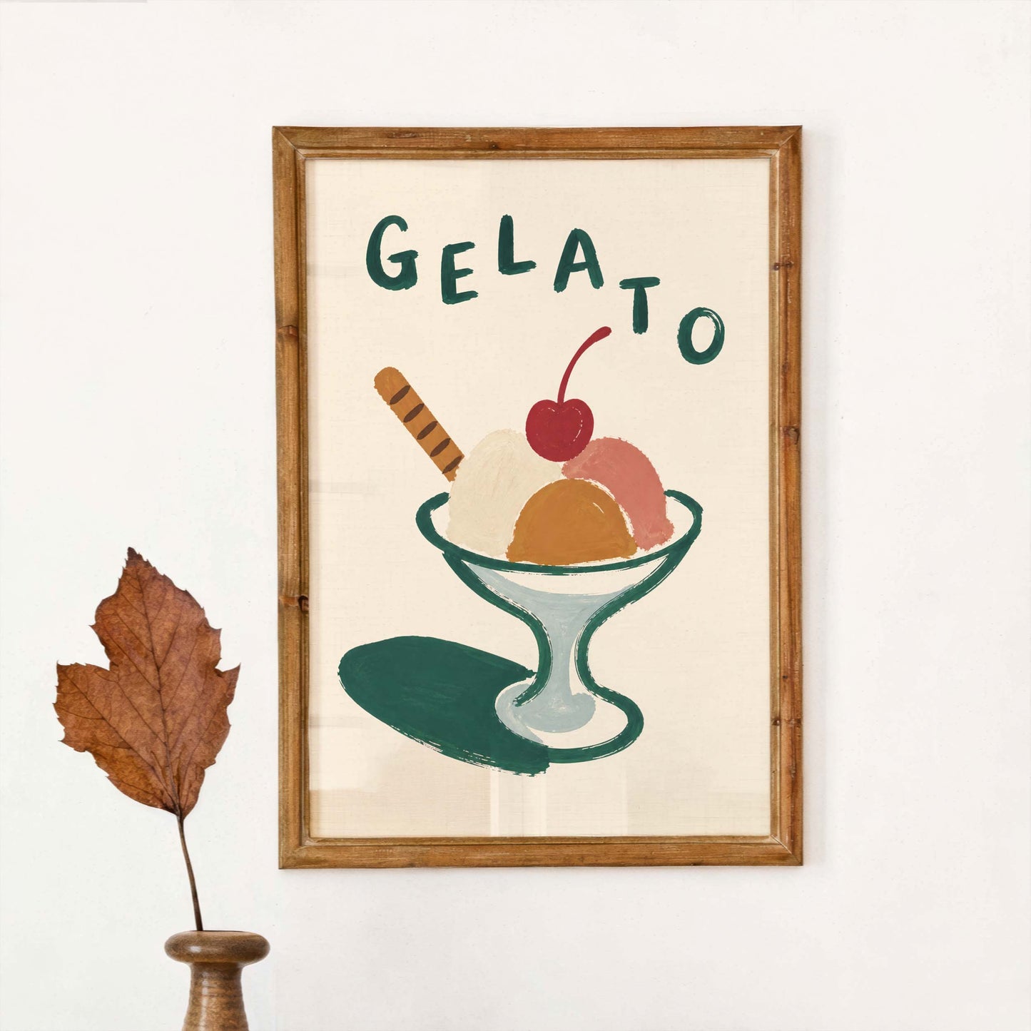 Gelato Dessert Kitchen Wall Print