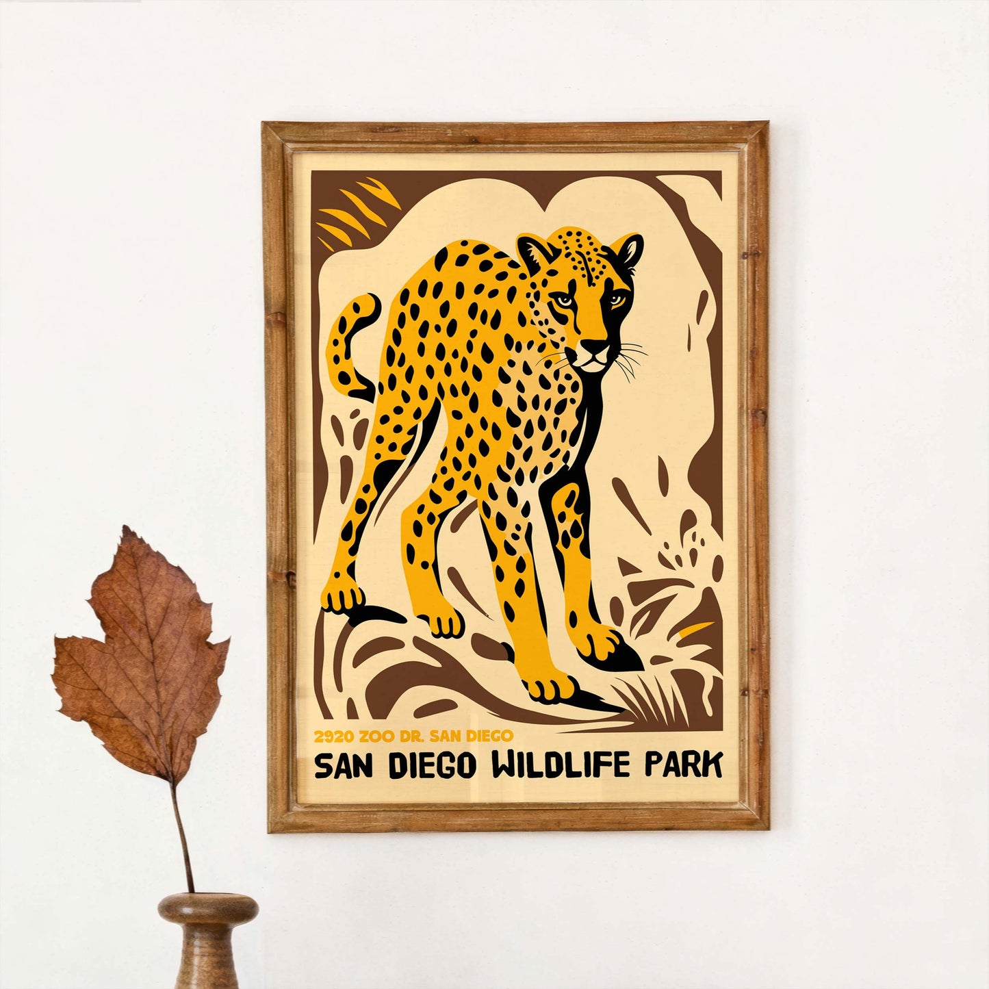 San Diego Cheetah Poster Print
