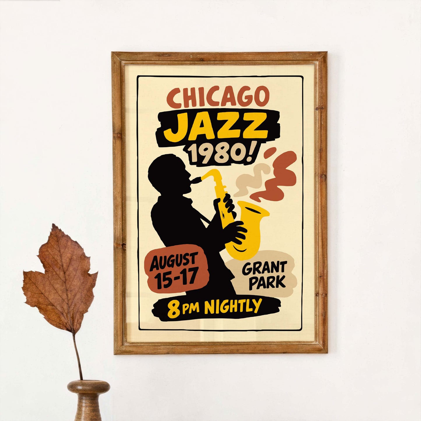 Chicago Jazz 1980 Poster Print