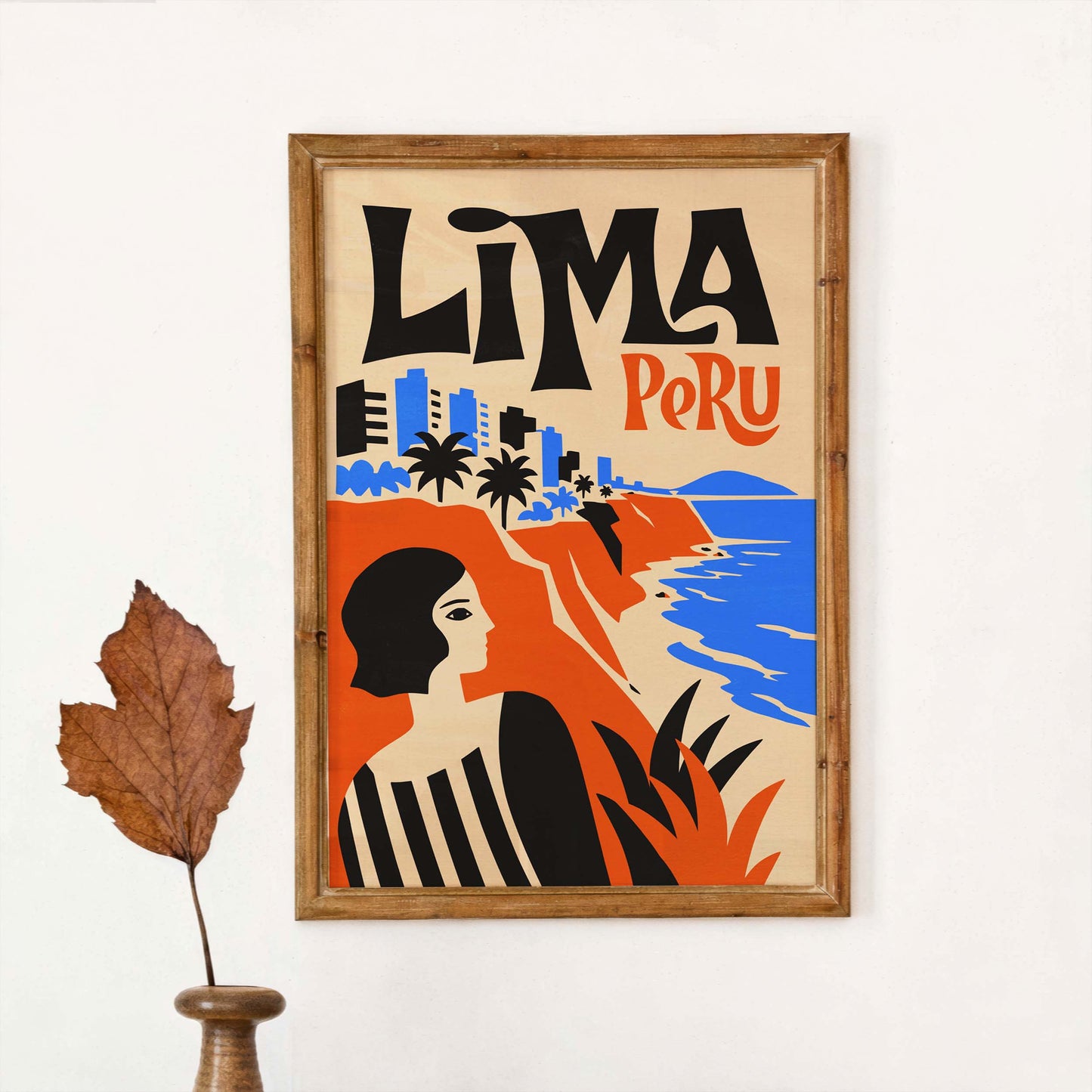 Lima Peru Travel Poster