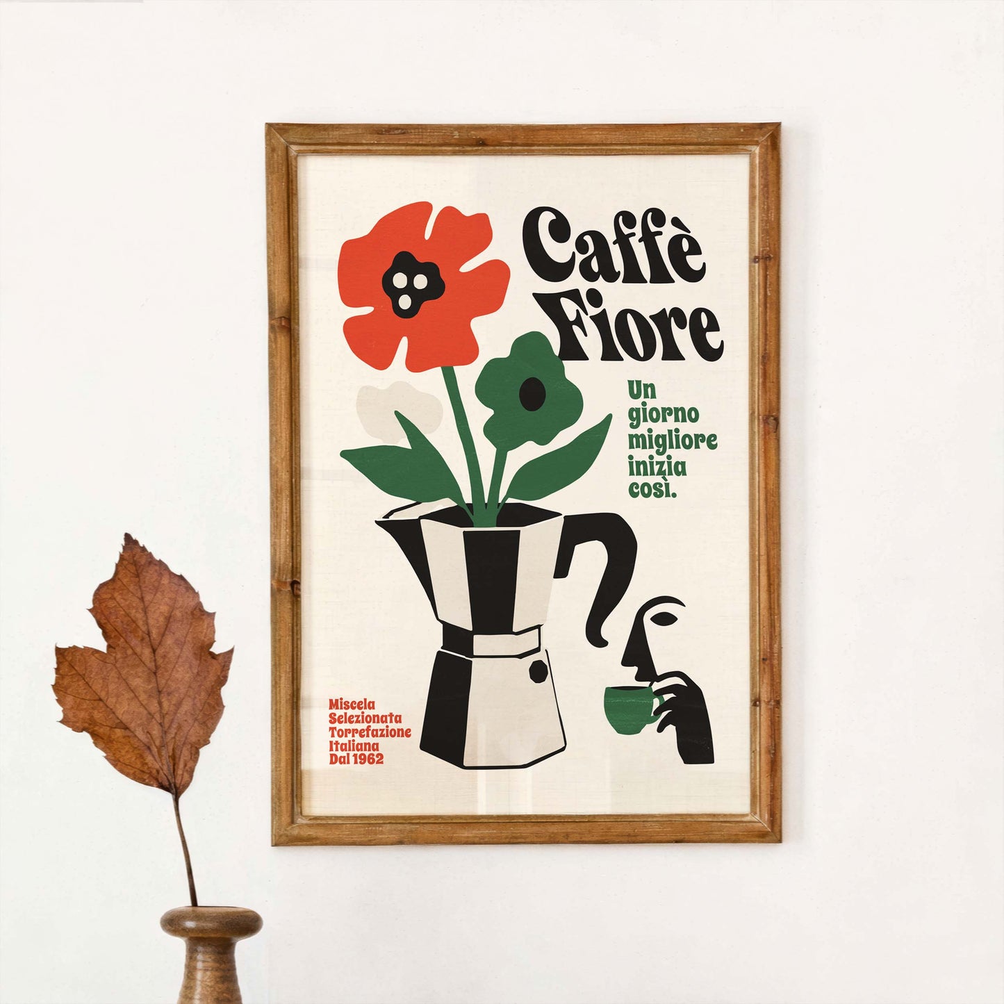 Italian Coffee Print Kitchen Decor