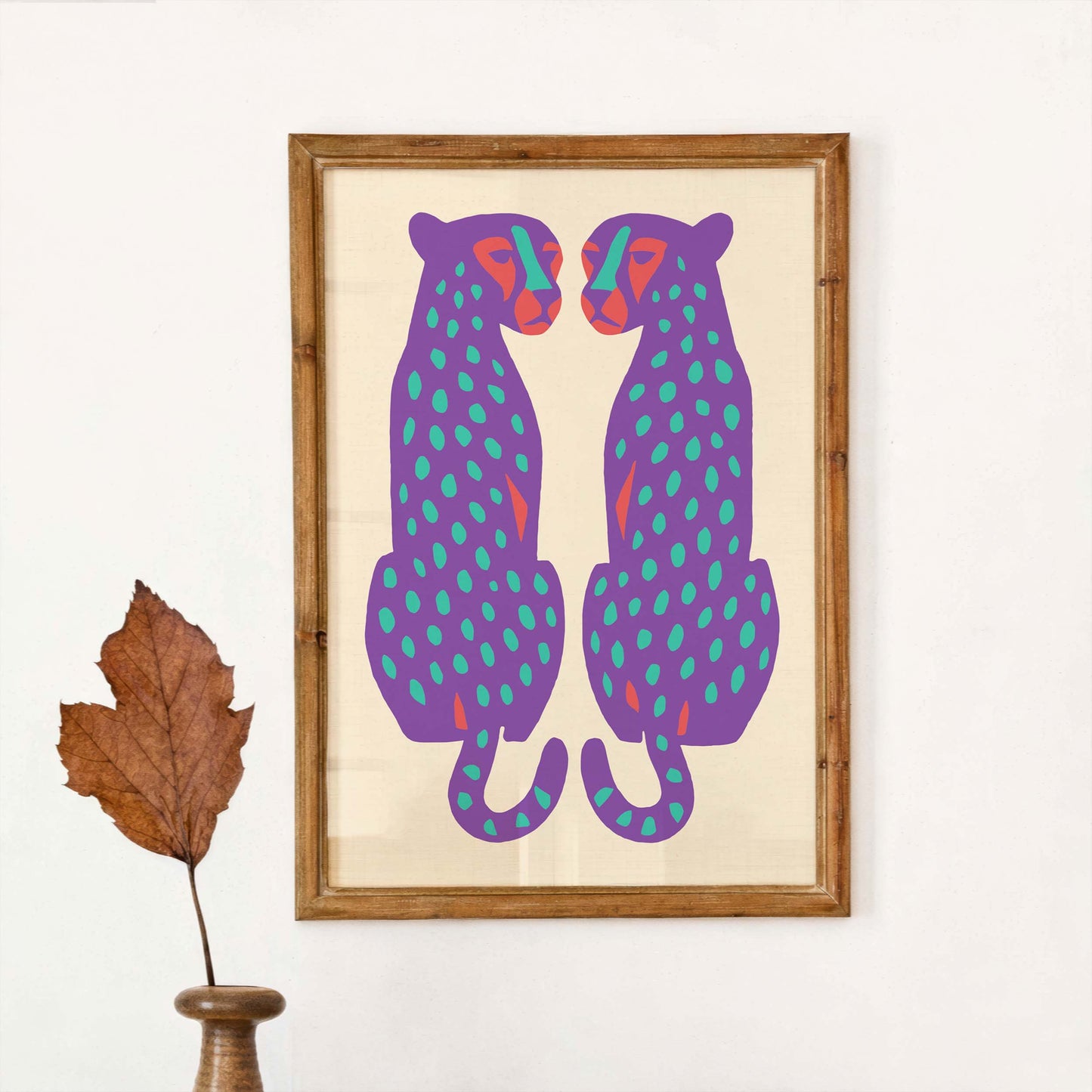 Twin Cheetahs Animal Print
