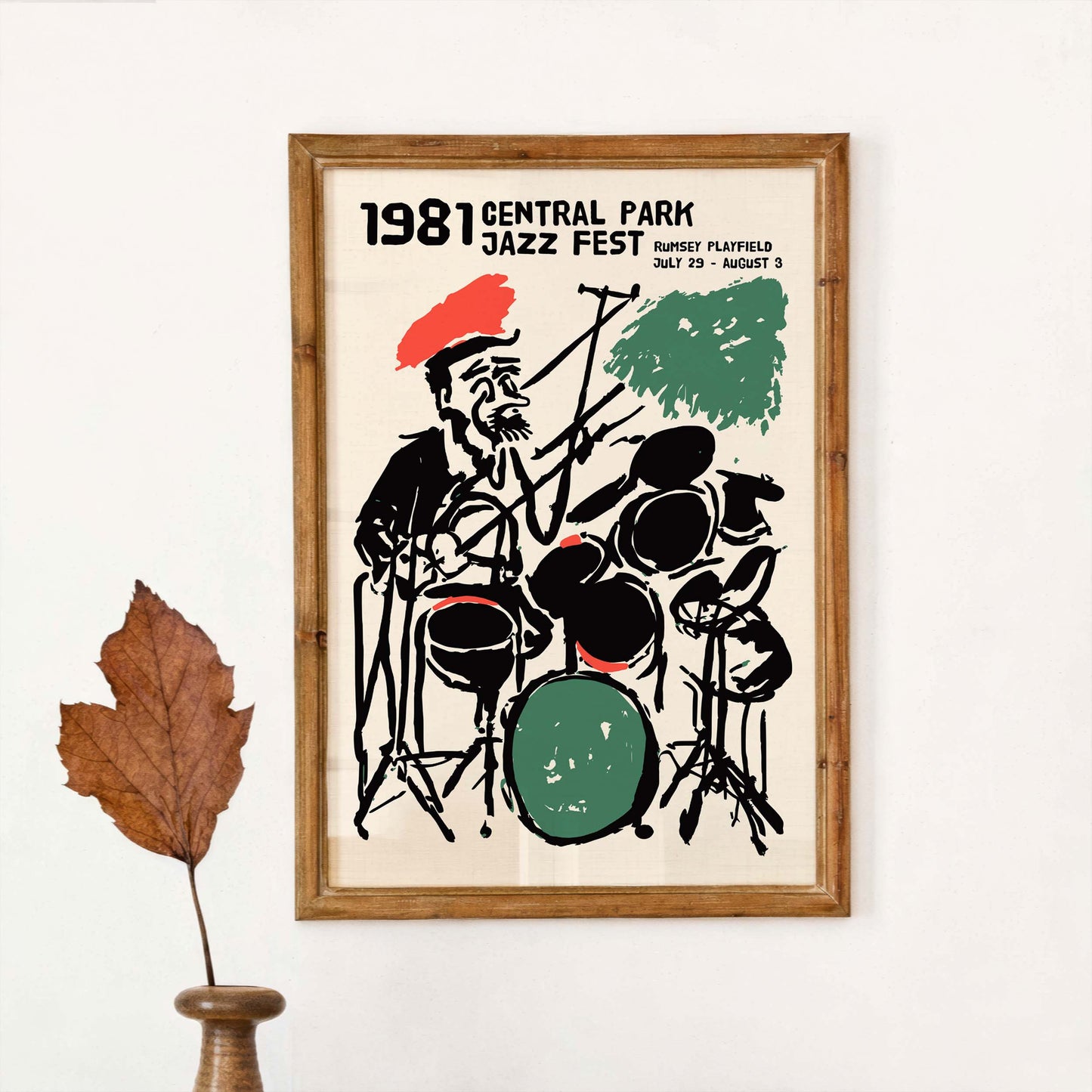 Central Park 1981 Jazz Poster Wall Art