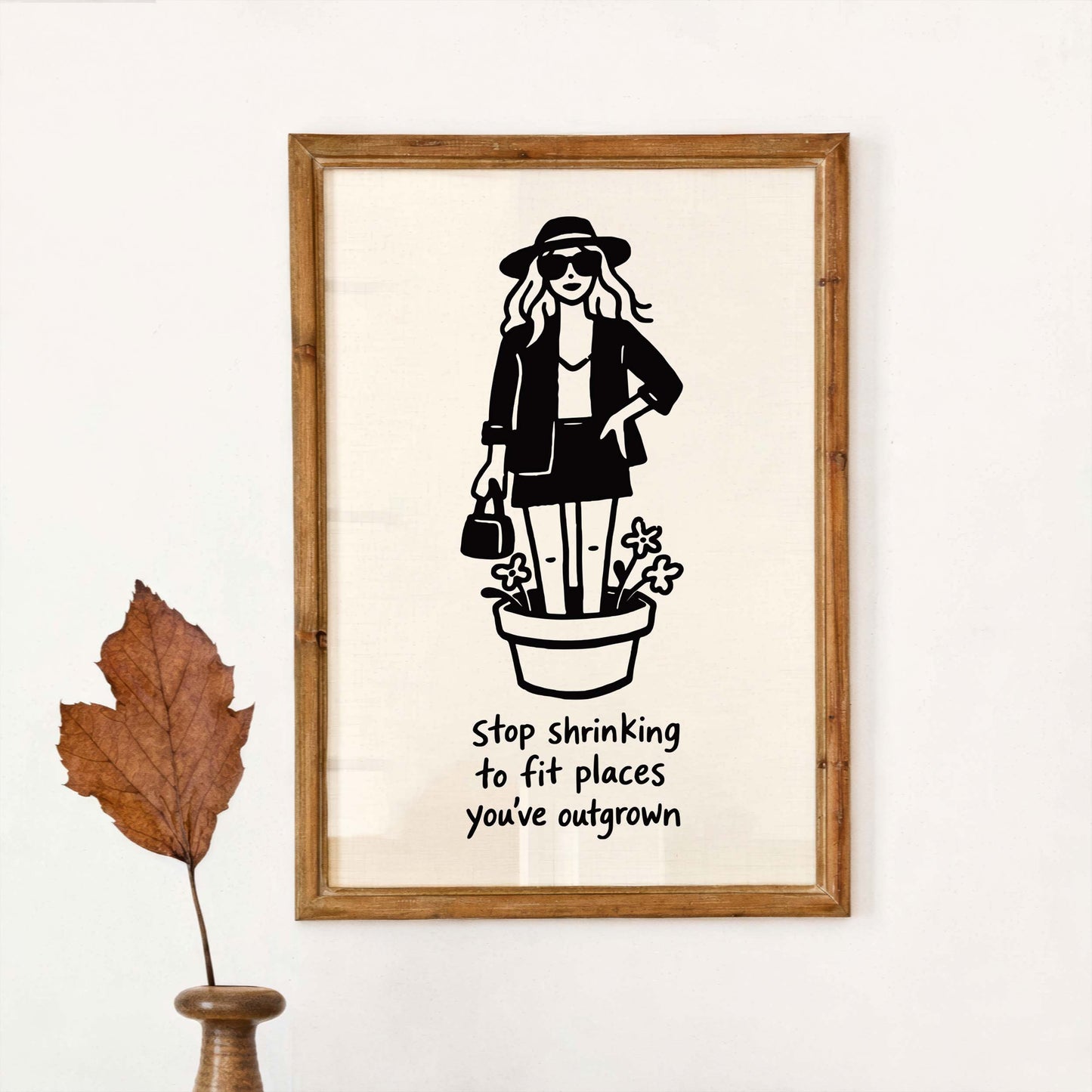 Empowerment Growth Quote Wall Print