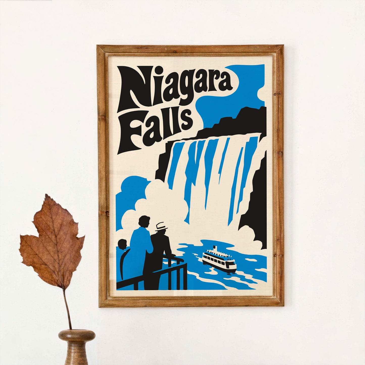 Niagara Falls Retro Travel Poster