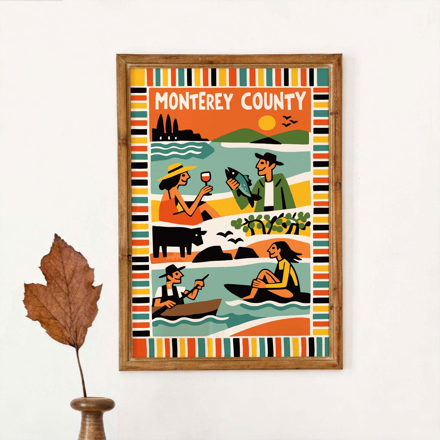 Monterey County California Travel Print
