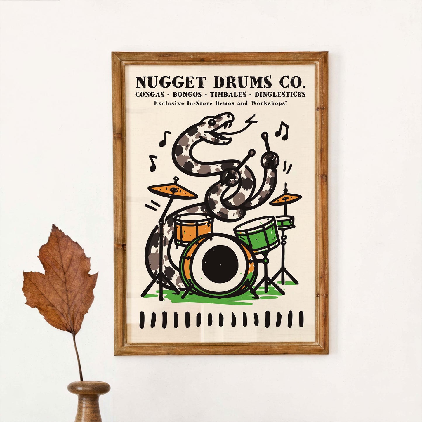 Groove Snake Drum Poster