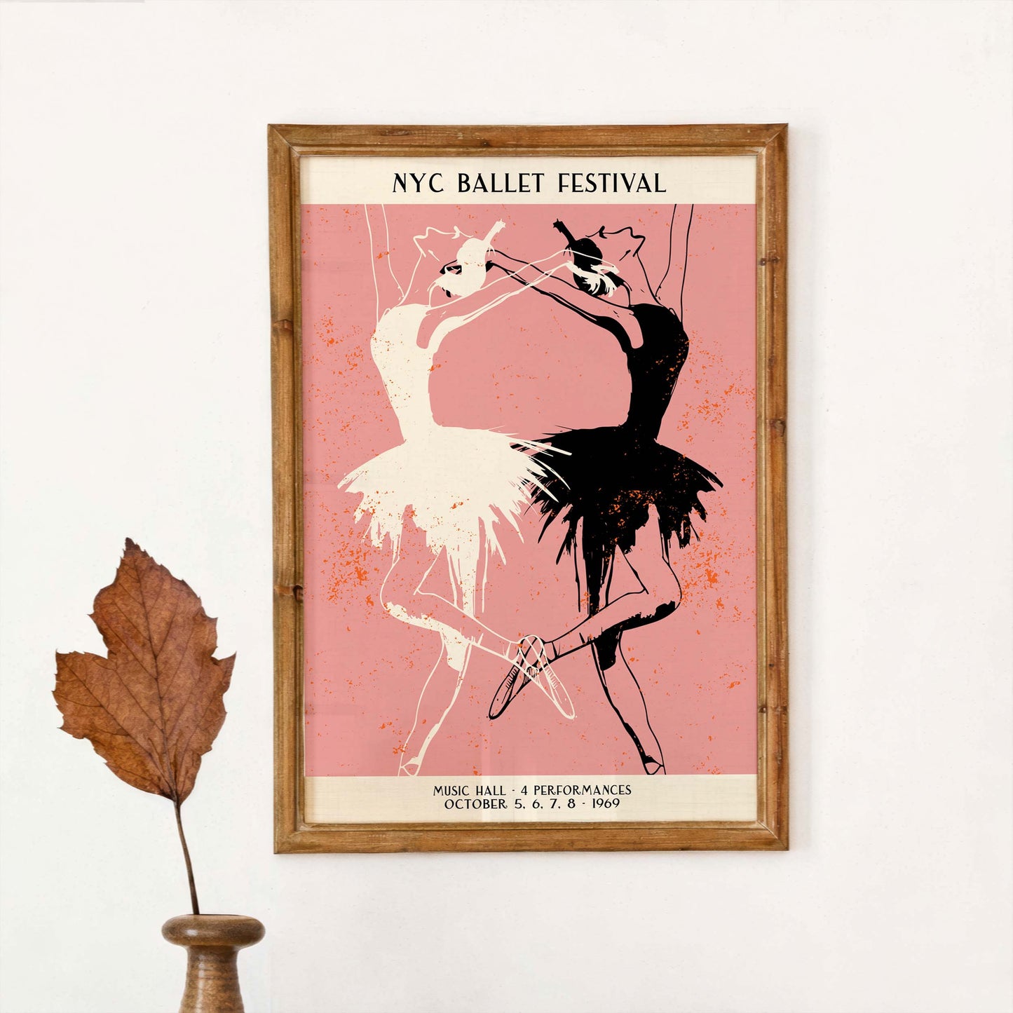 NYC Ballet Festival Dance Poster Print