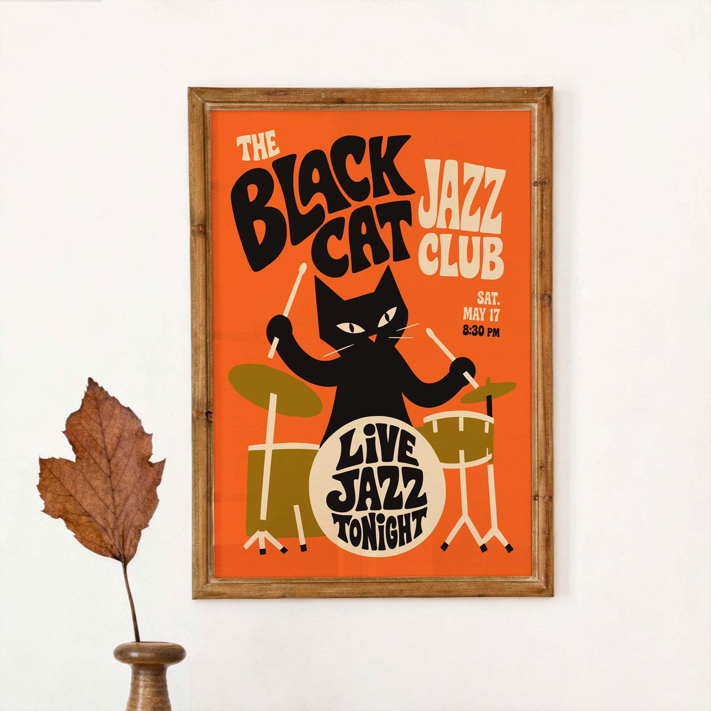 Black Cat Jazz Club Poster