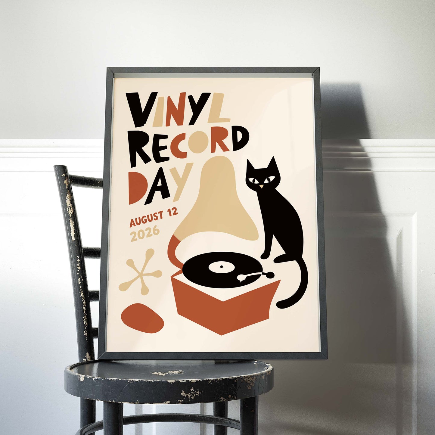 Vinyl Record Day Retro Poster