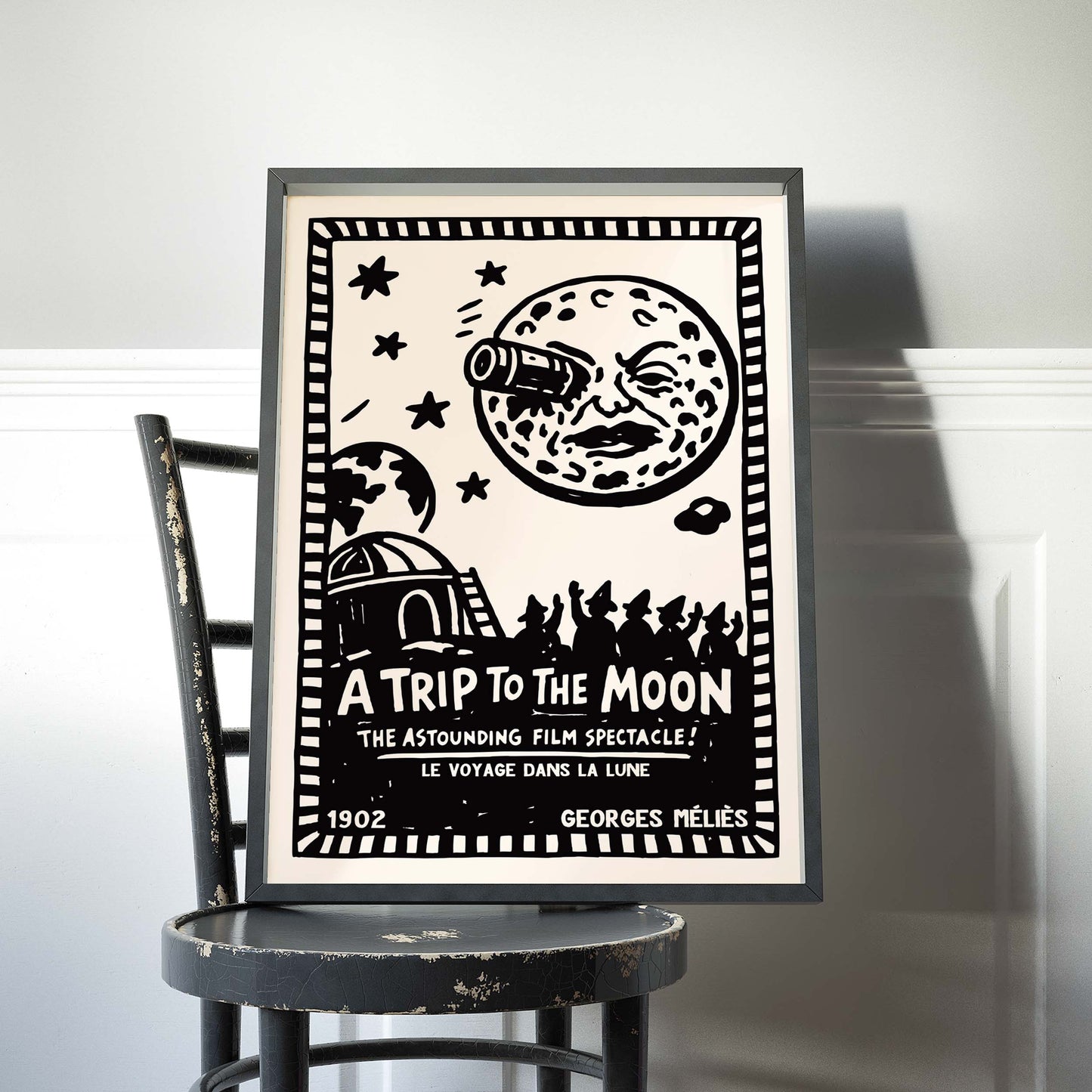 Trip to the Moon Silent Film Poster