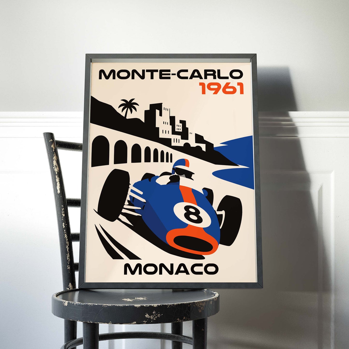 Monte Carlo 1961 Monaco Racing Poster Print