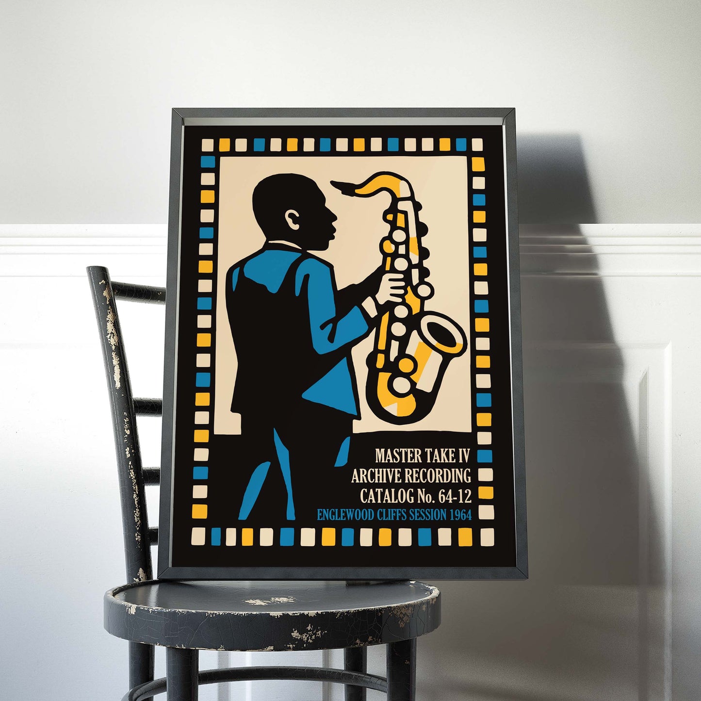 Saxophone Jazz Music Poster Print