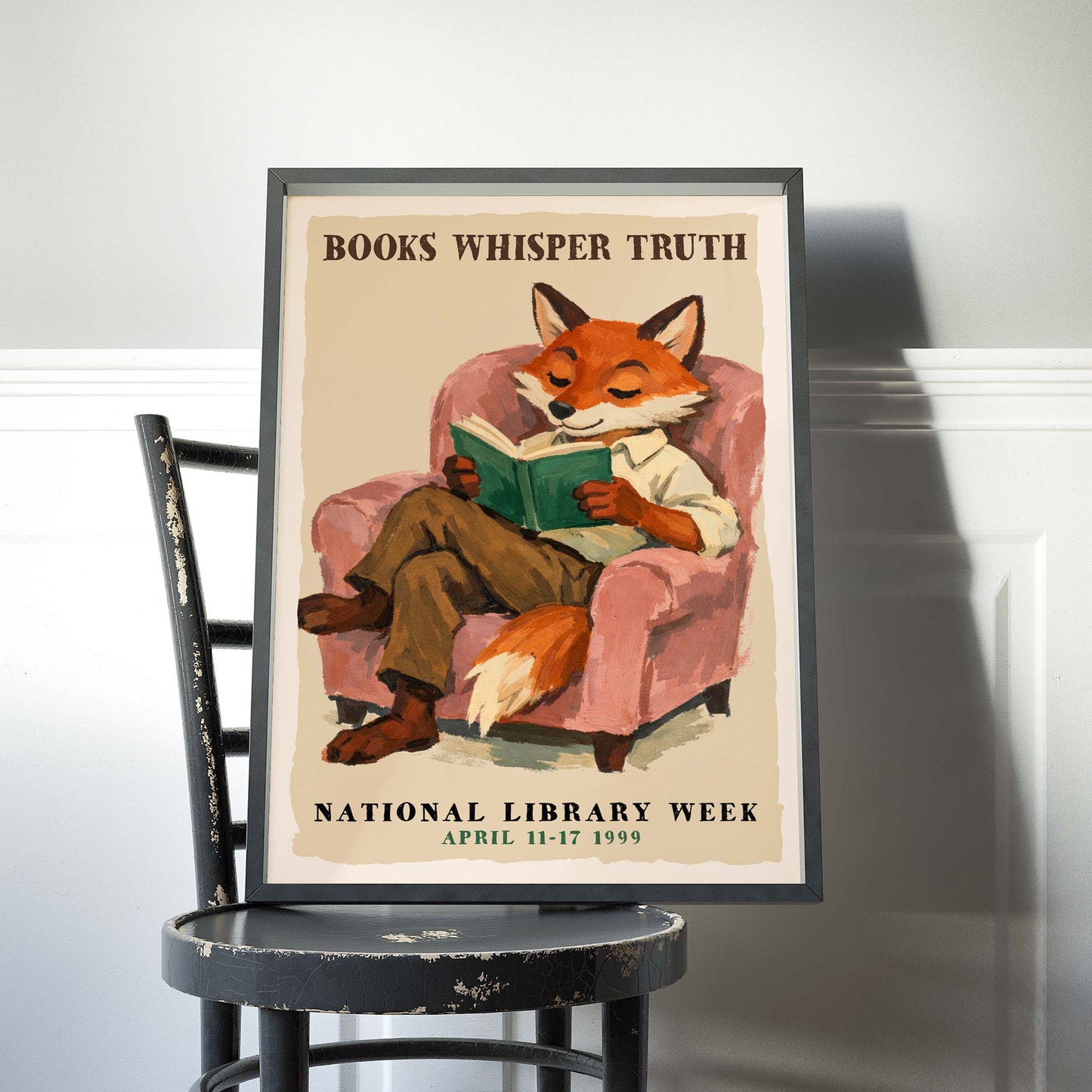 Books Whisper Truth Poster Print