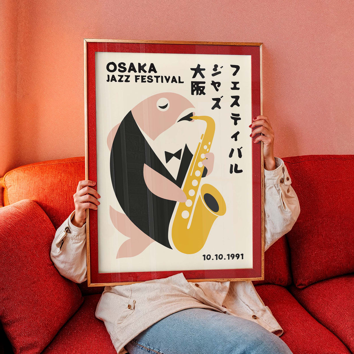 Osaka Jazz Fish Poster For Dining Room