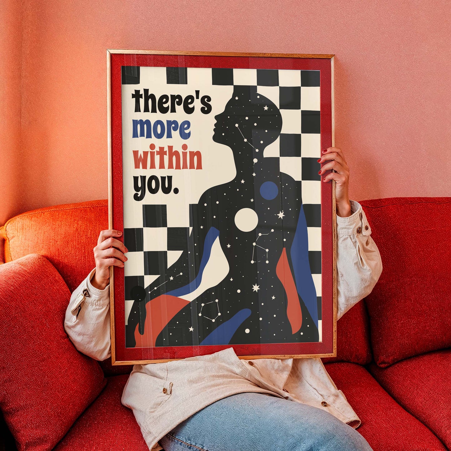 There's More Within You Galaxy Silhouette Poster