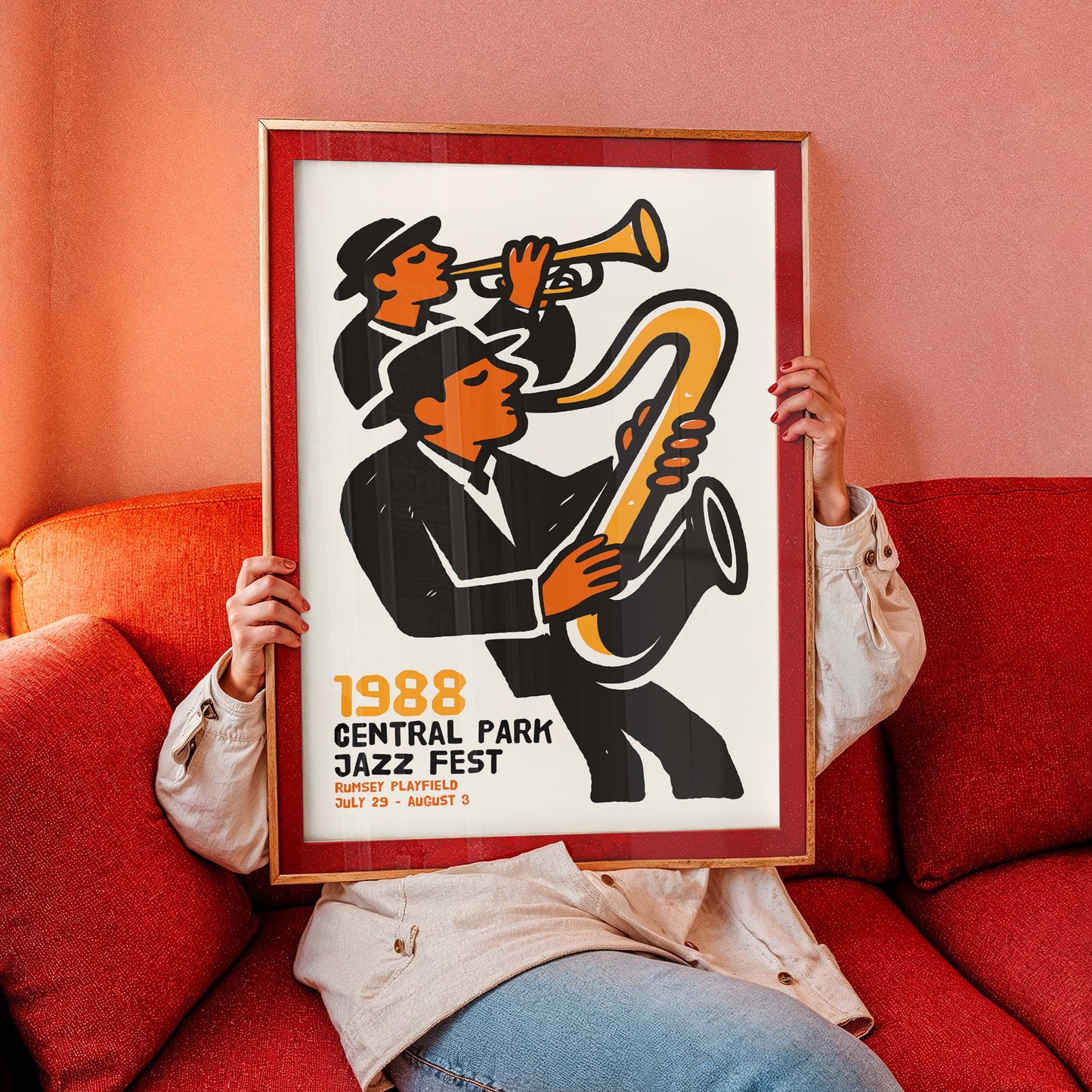 1988 Central Park Jazz Fest Poster