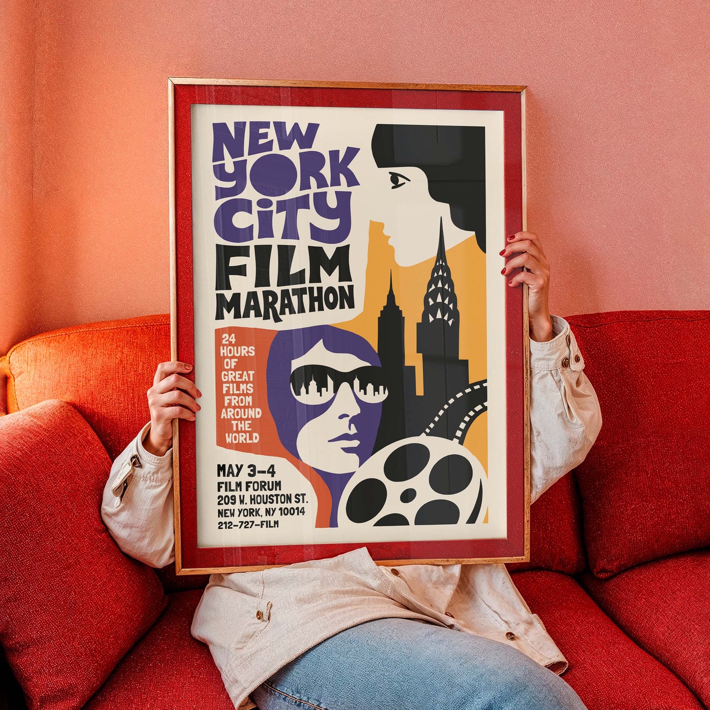 New York Film Marathon Poster