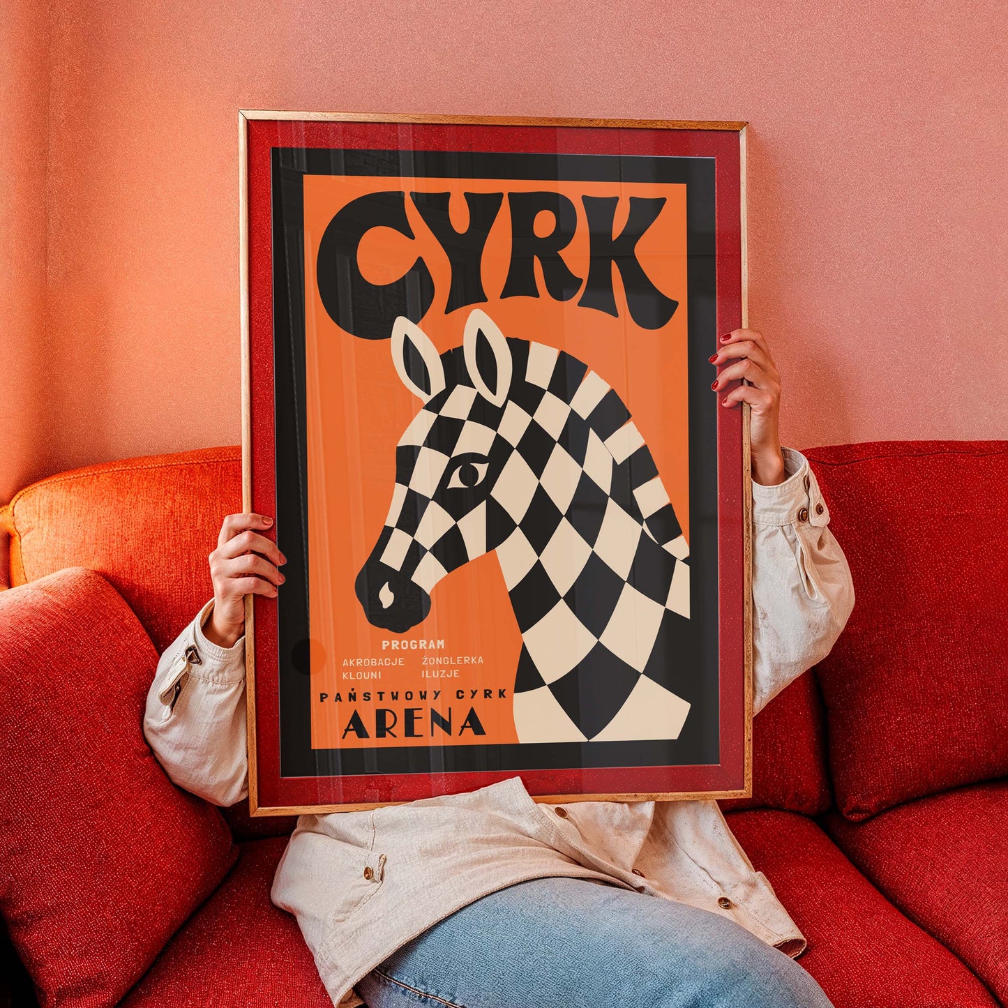 Vintage Circus Zebra Poster