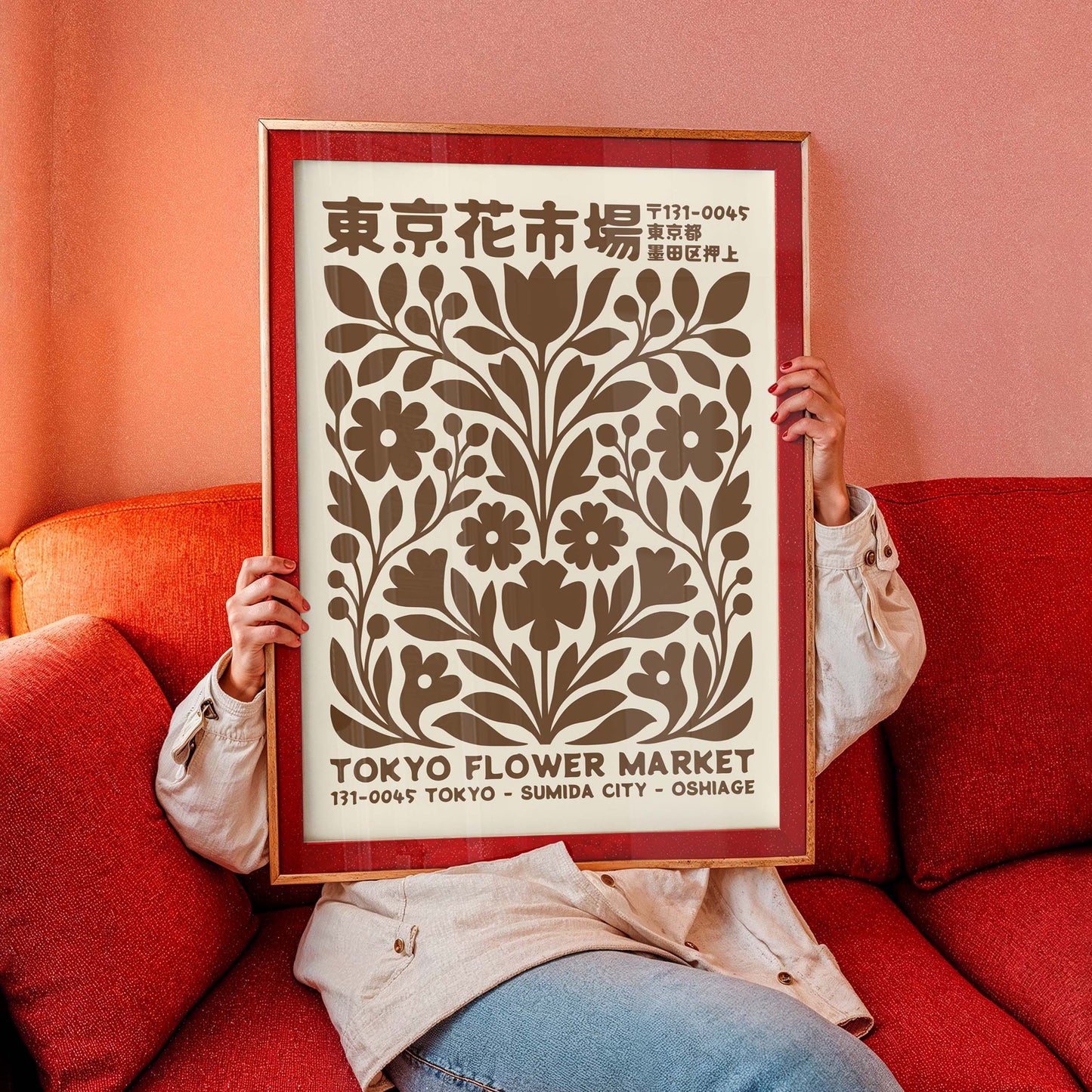 Tokyo Flower Market Wall Print