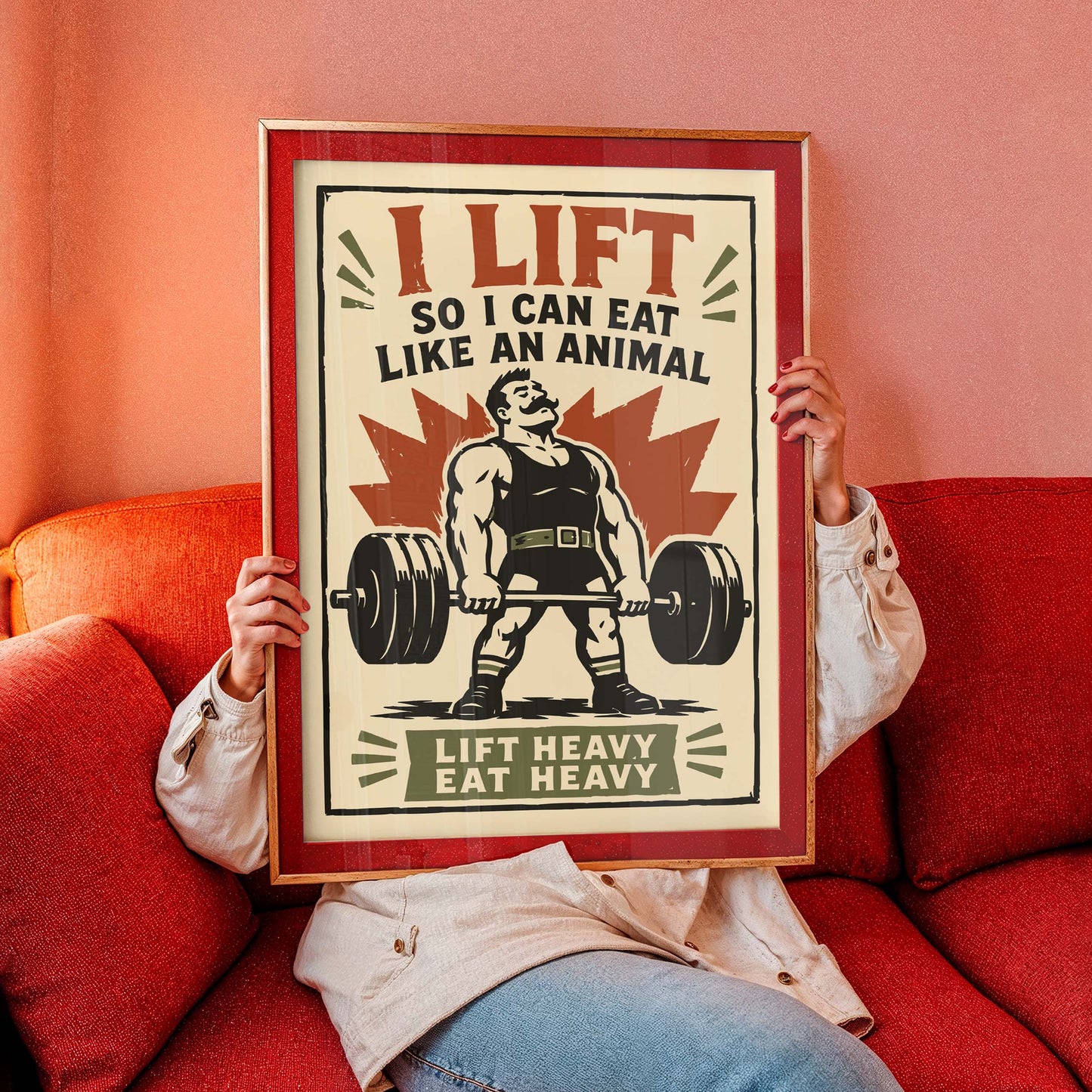 Weightlifting Motivation Gym Poster Print