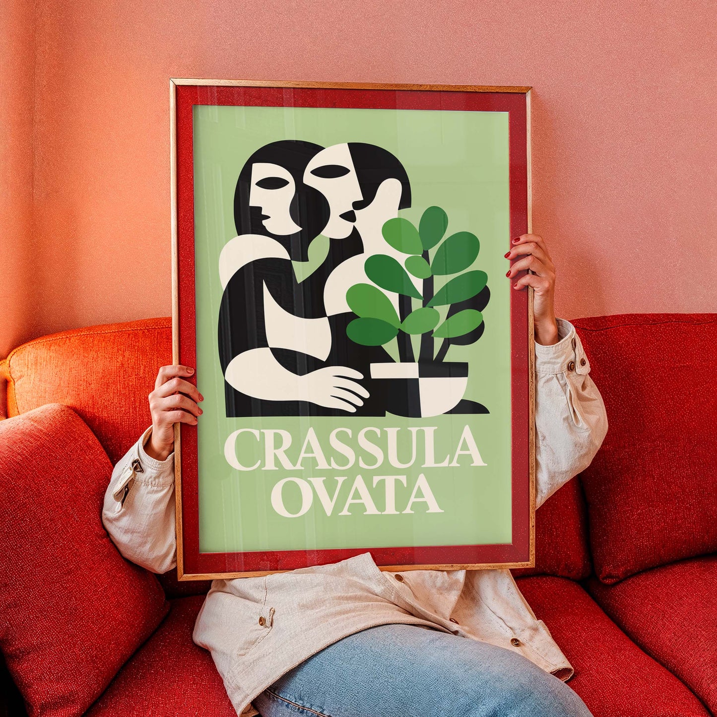 Crassula Ovata Botanical Art Print