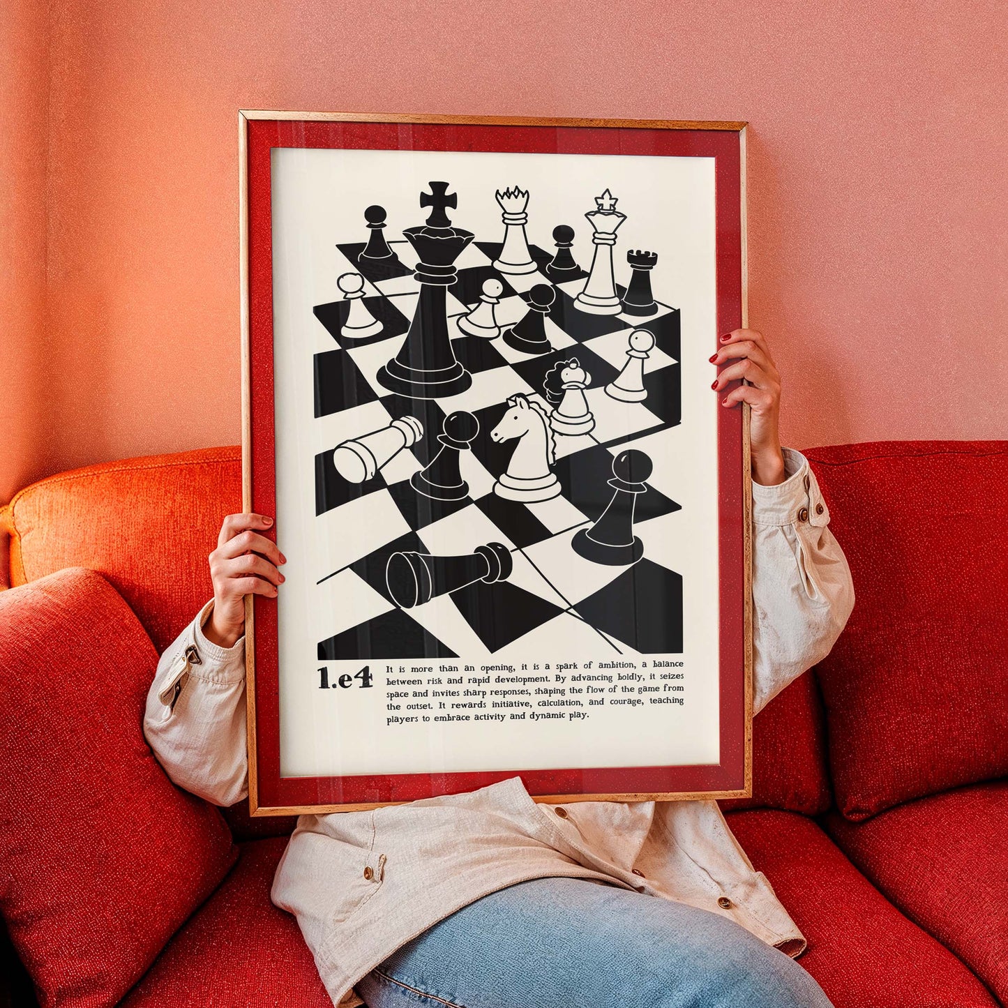 Chess Opening Strategy Board Print