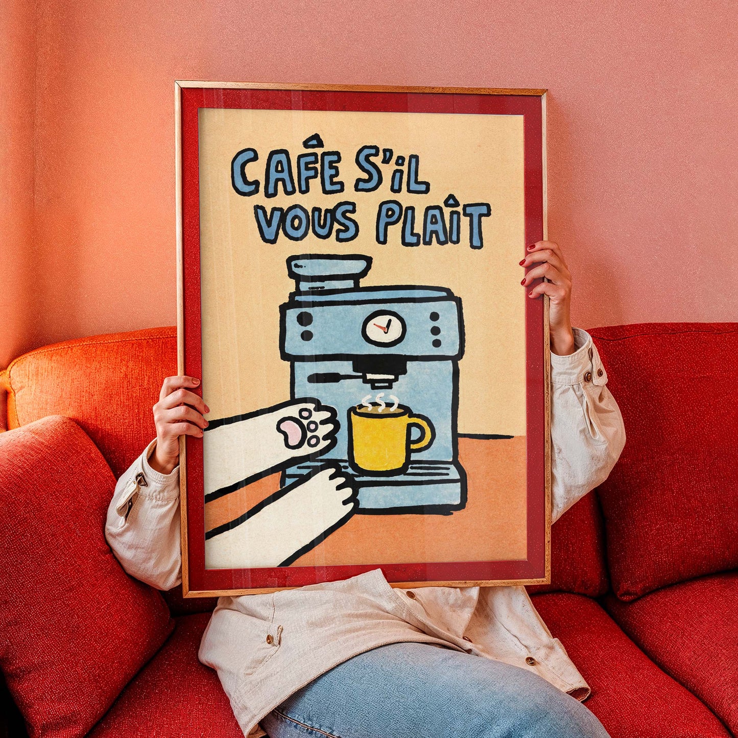 Cafe Sil Vous Plait Poster