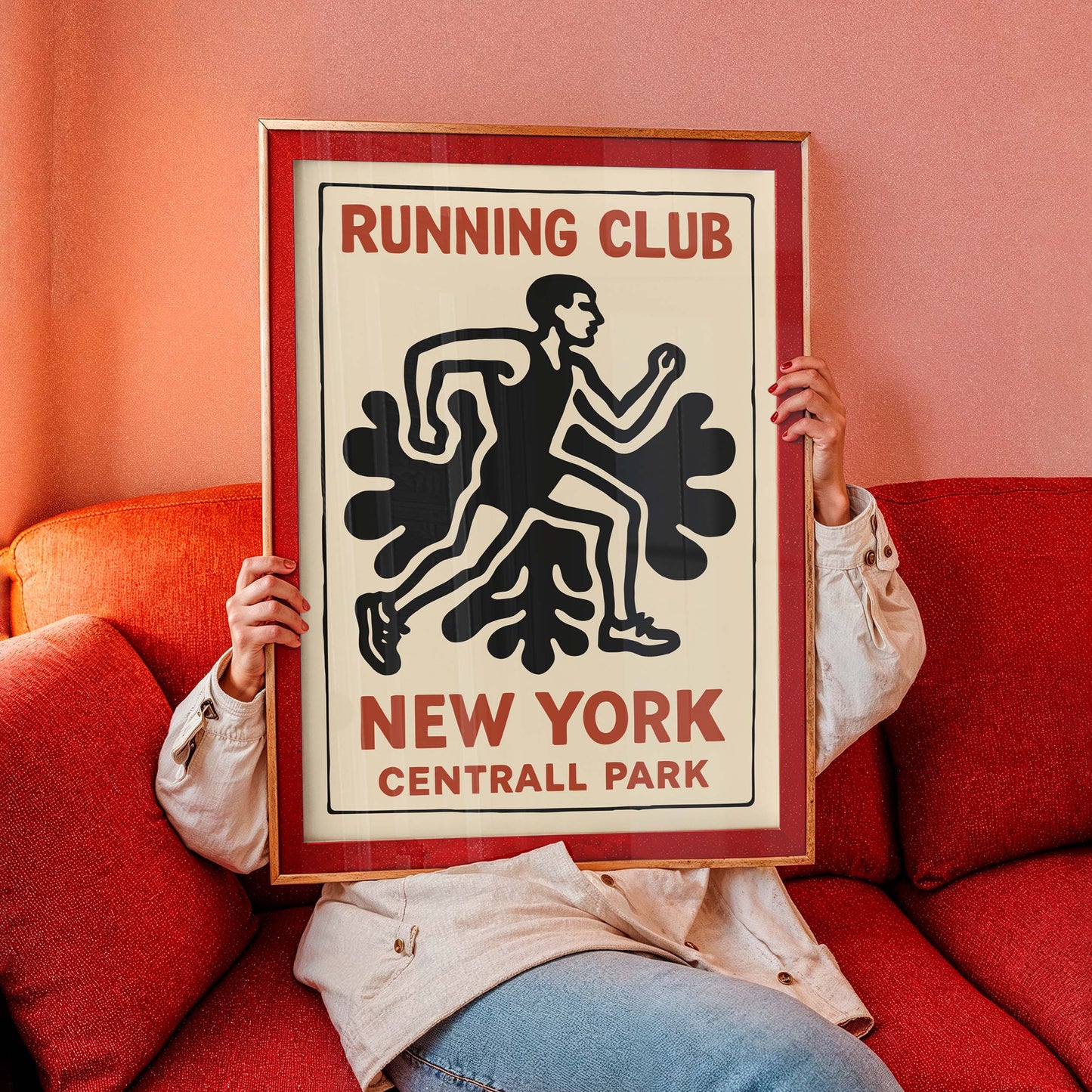 Retro New York Running Club Poster