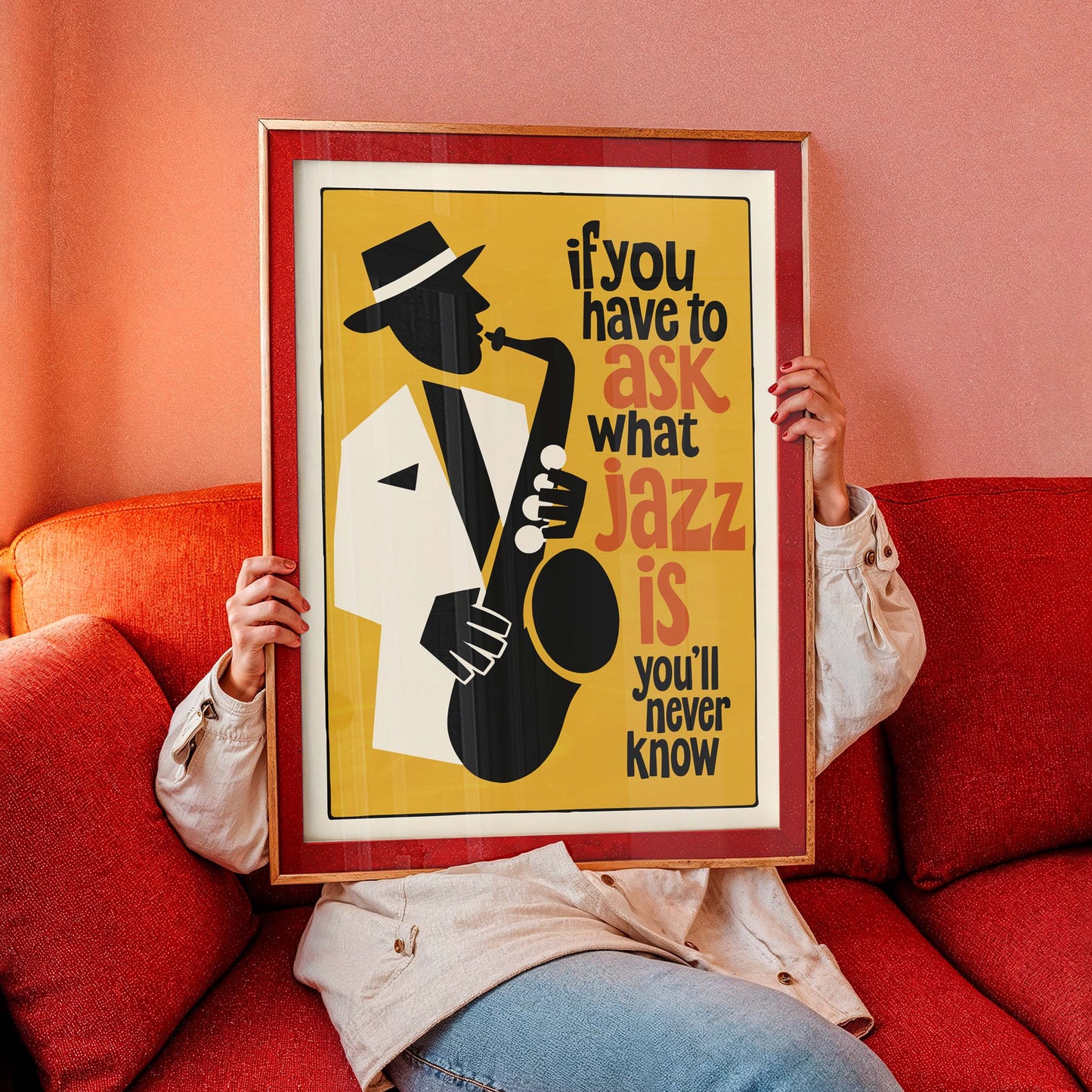 Jazz Quote Poster For Living Room