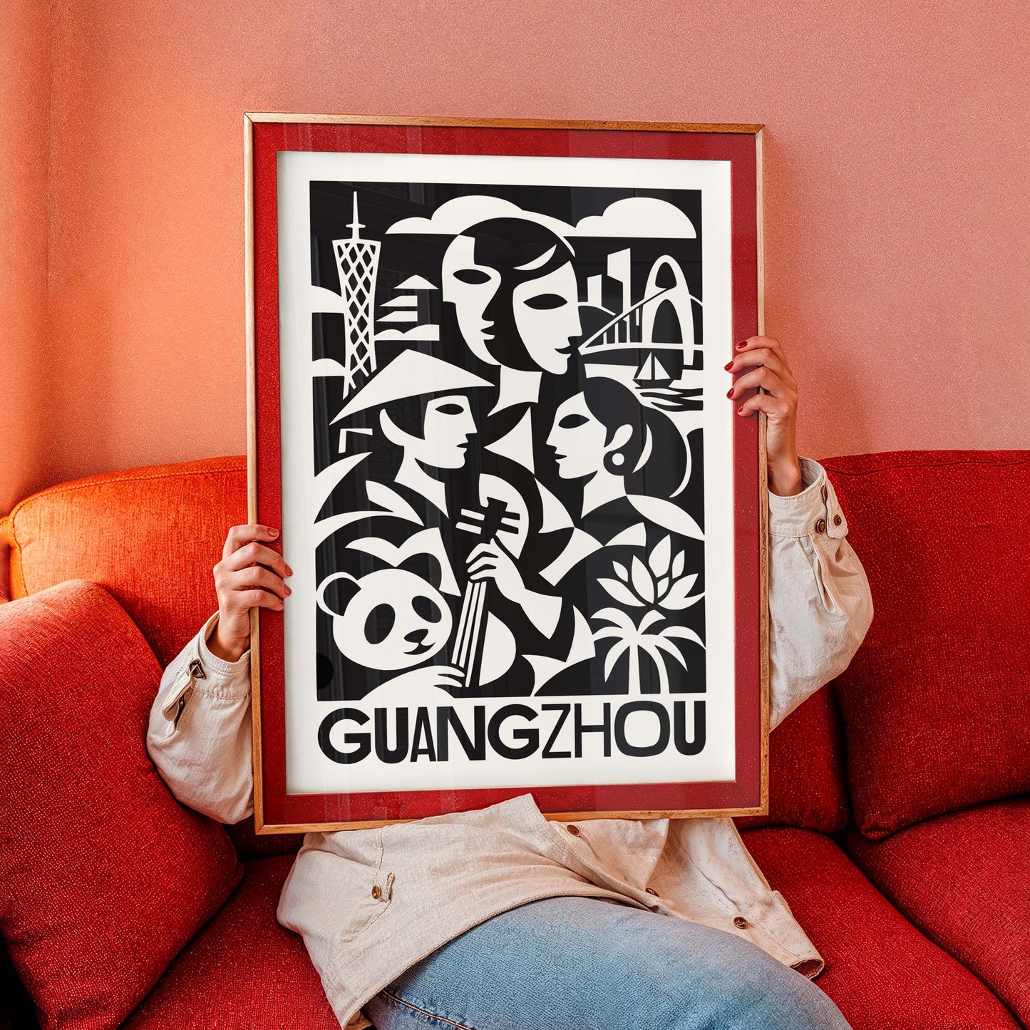 Guangzhou Travel Poster Wall Art