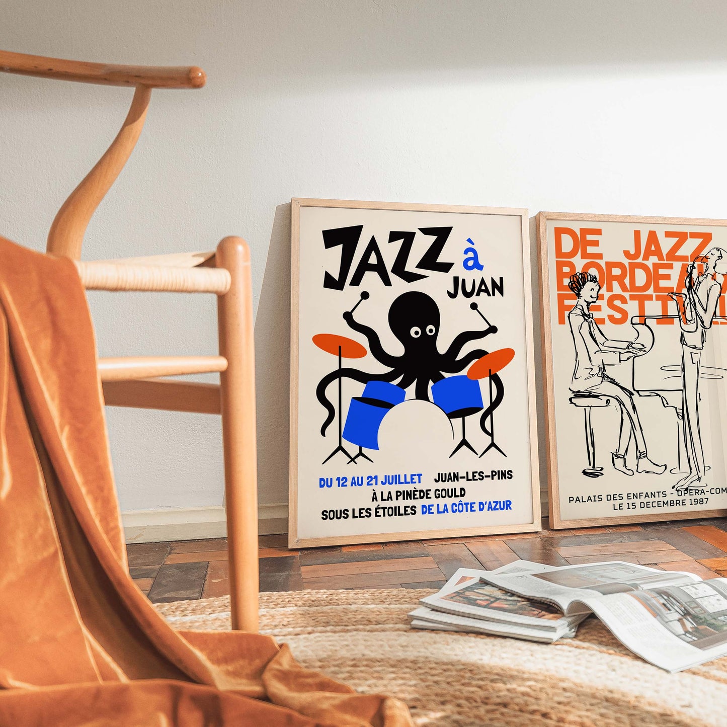 French Jazz Festival Art Print