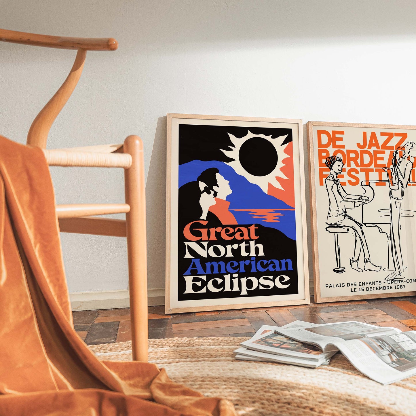 Great North American Eclipse Living Room Print