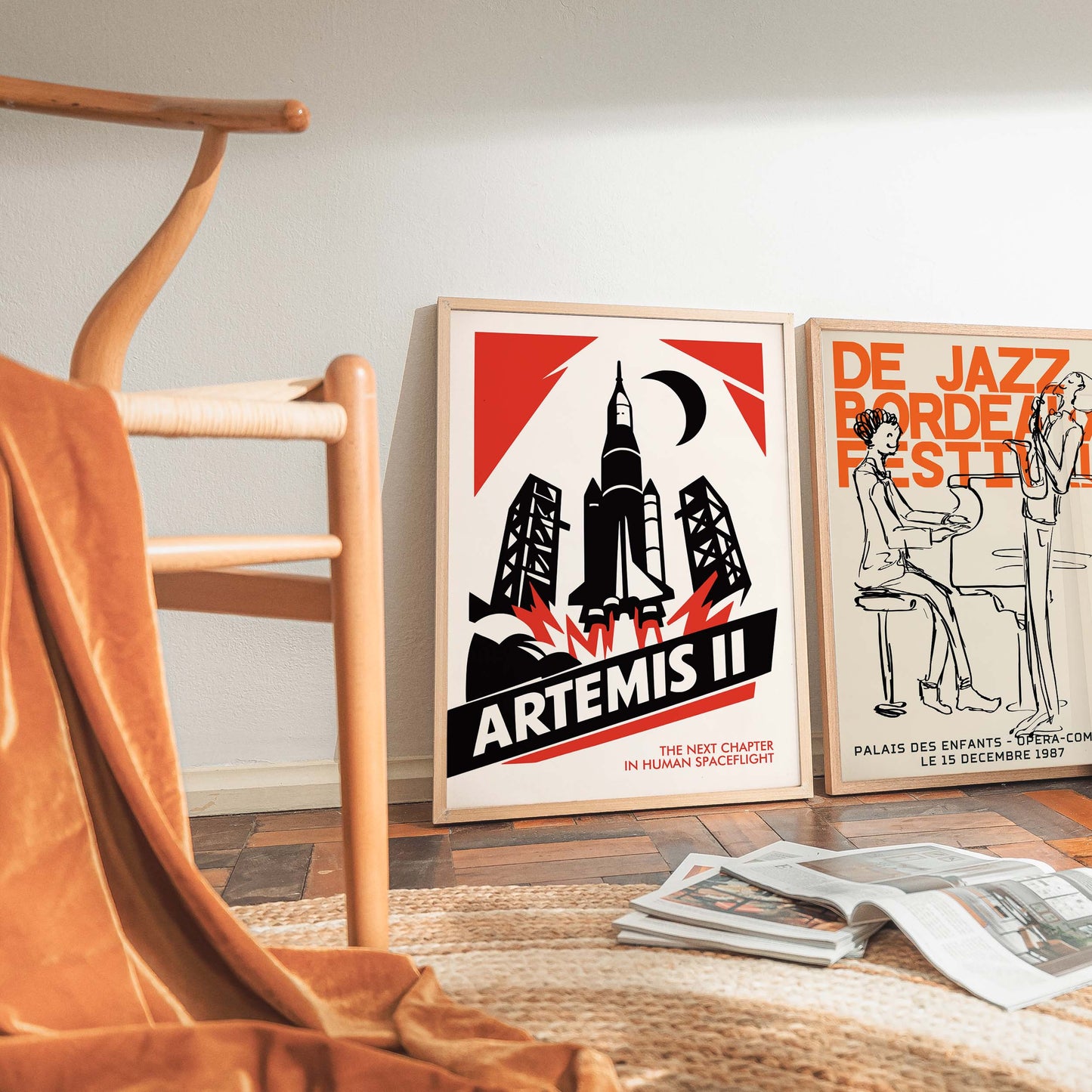 Artemis II Rocket Poster Print
