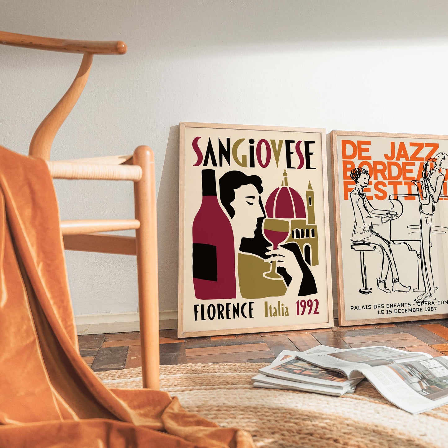 Sangiovese Wine Poster For Dining Room
