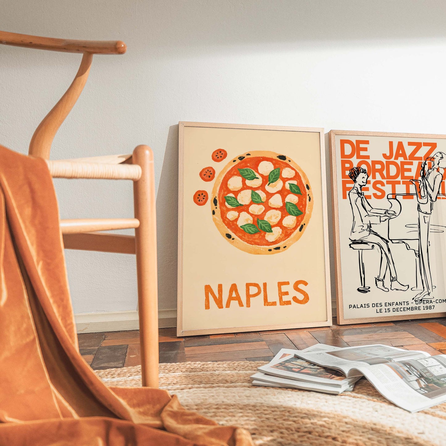 Naples Pizza Italian Print