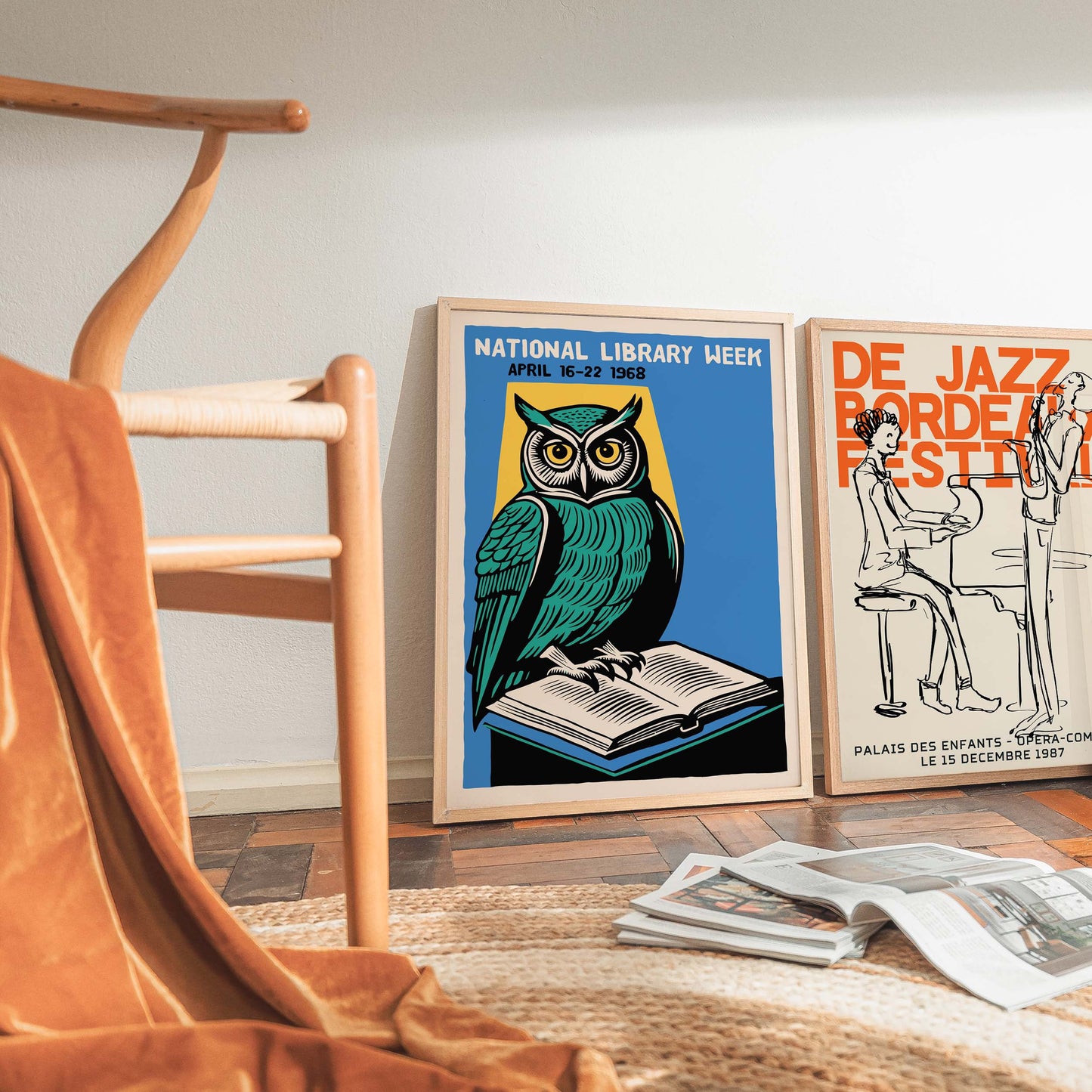 National Library Week Owl Poster