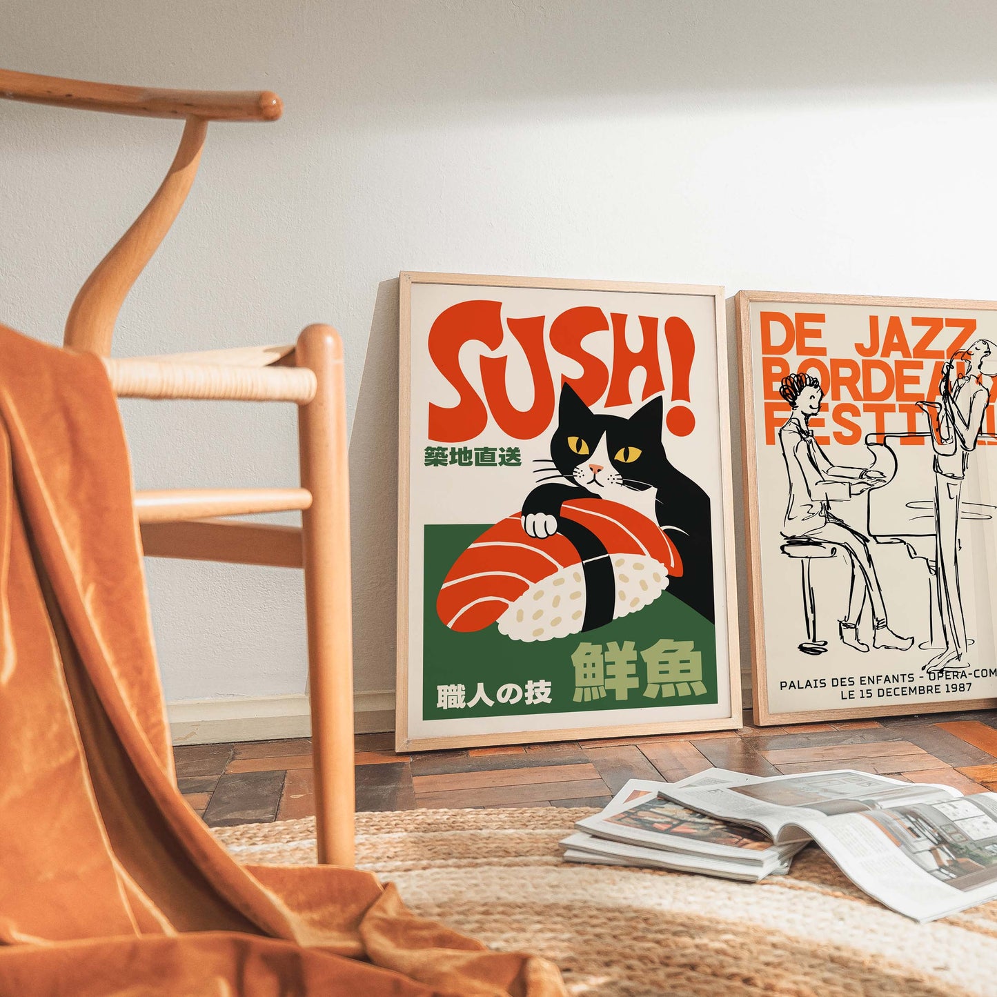 Sushi Cat Wall Art
