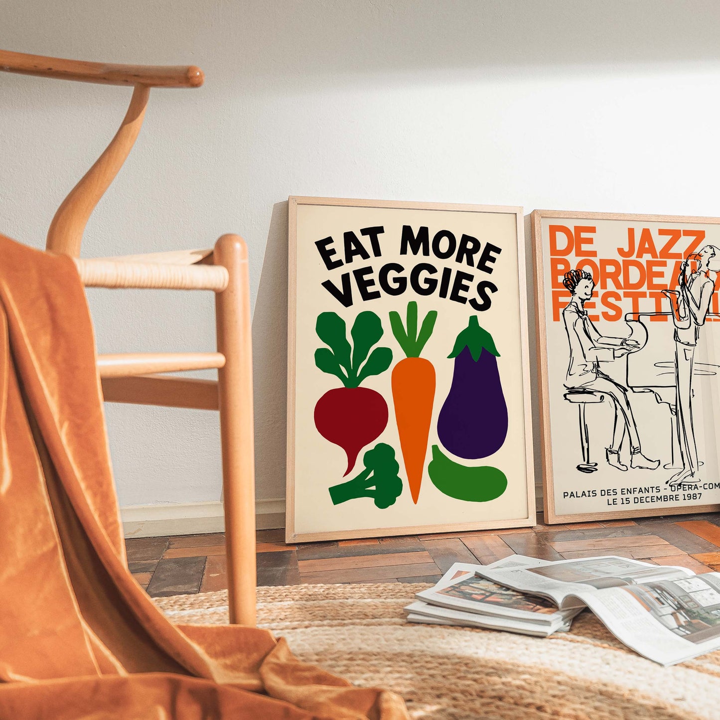 Eat More Veggies Poster Print