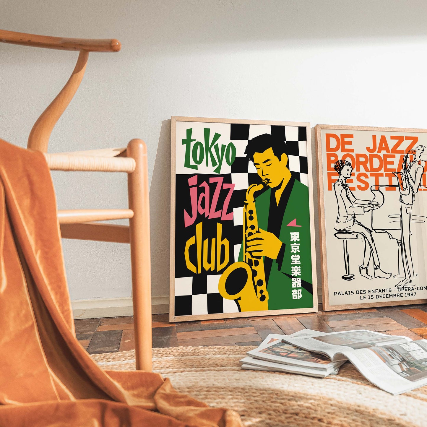 Tokyo Jazz Club Print Living Room