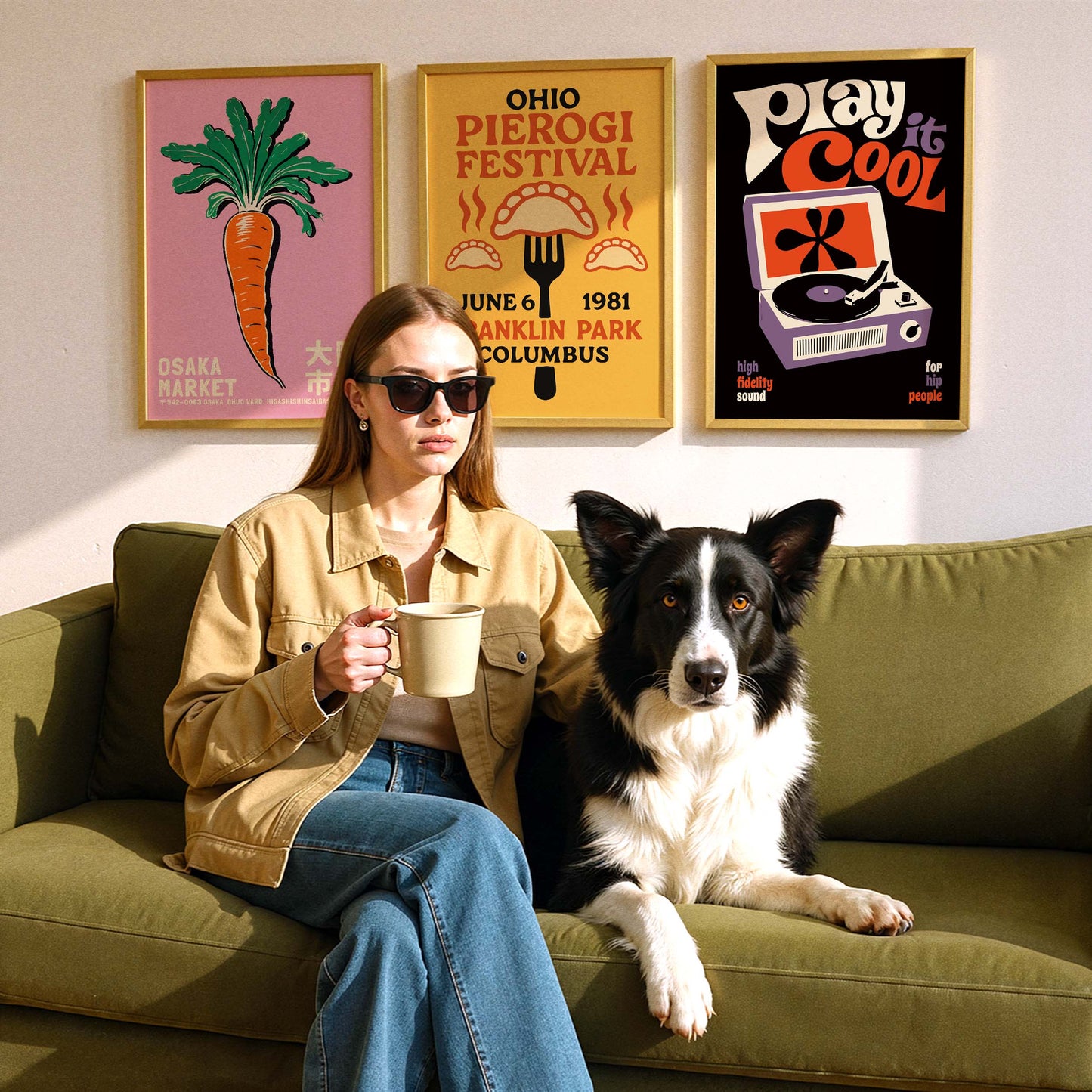 Retro Vinyl Turntable Wall Art