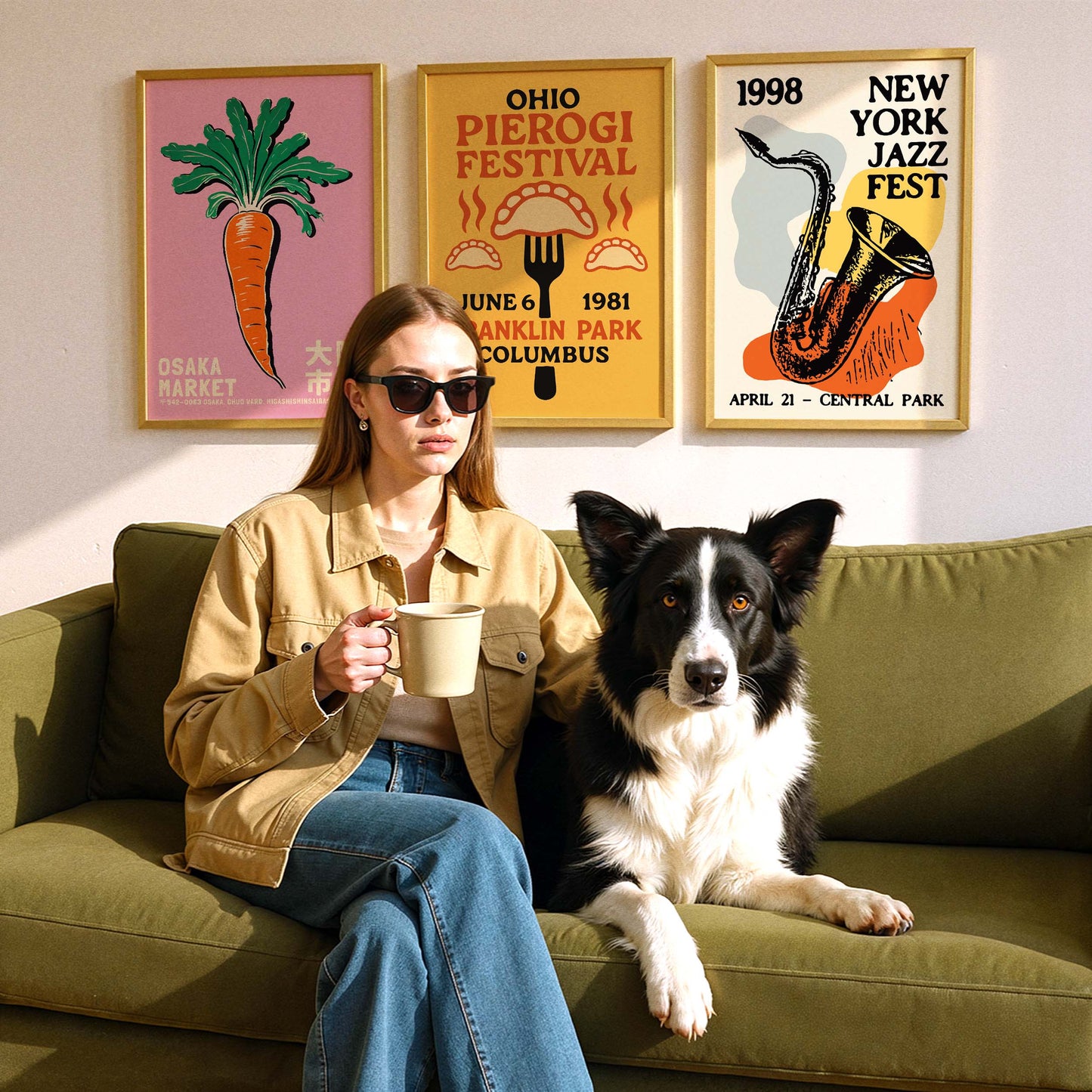 New York Jazz Fest Saxophone Poster 1998