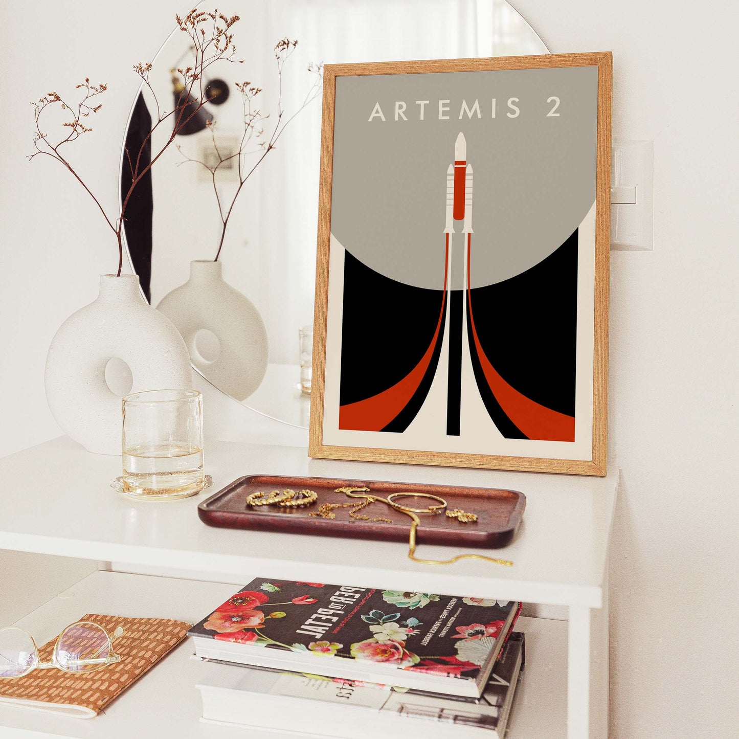 Artemis 2 Rocket Poster Print