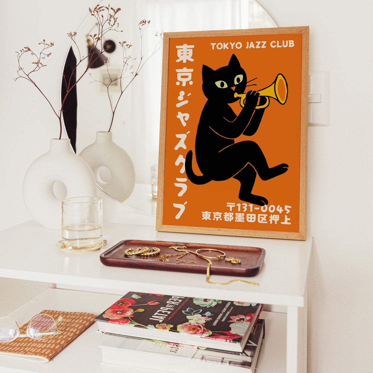 Tokyo Jazz Cat Wall Art