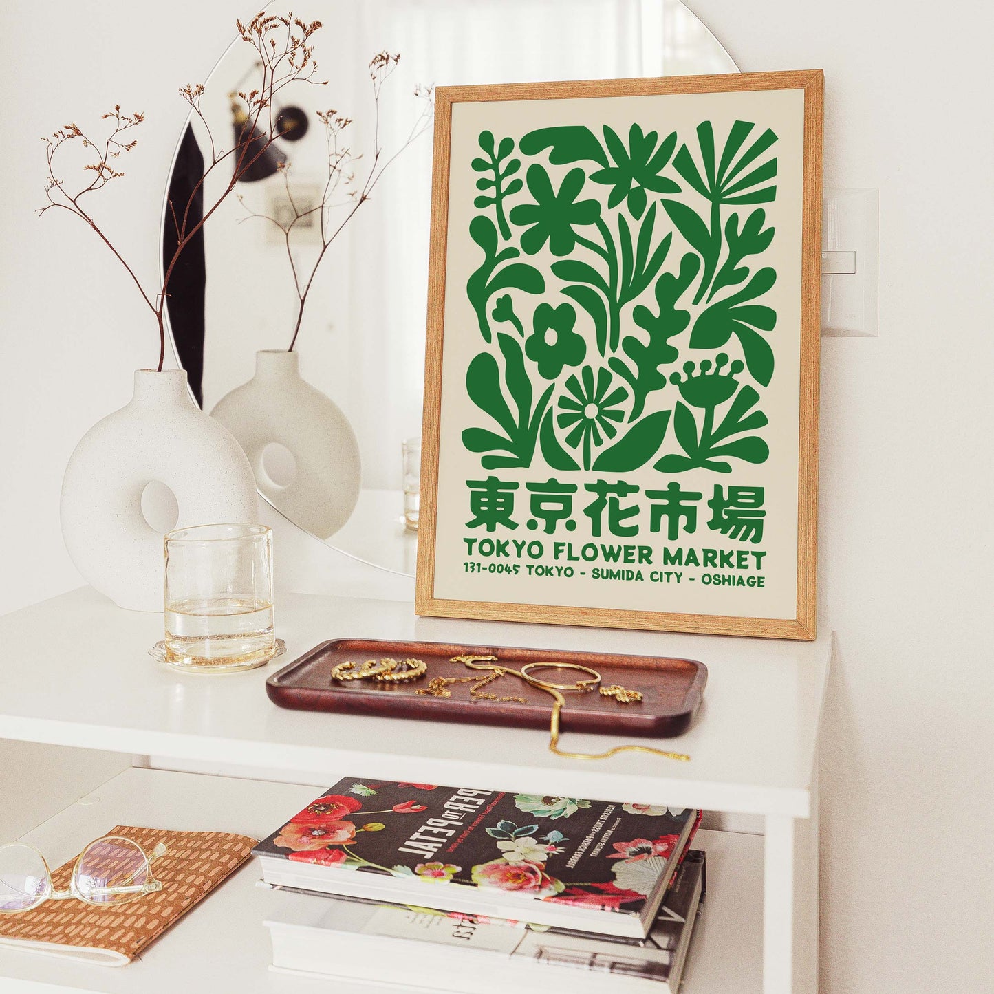 Tokyo Flower Market Poster Print