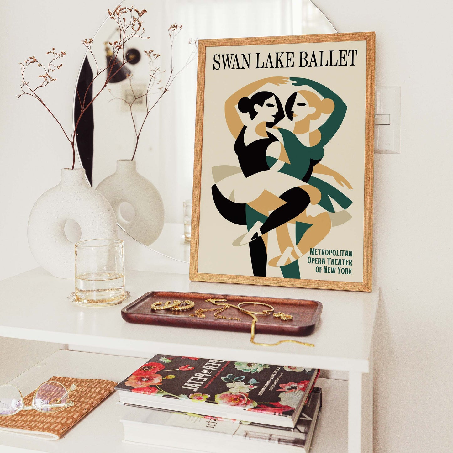 Swan Lake Duo Ballet Poster Art Print
